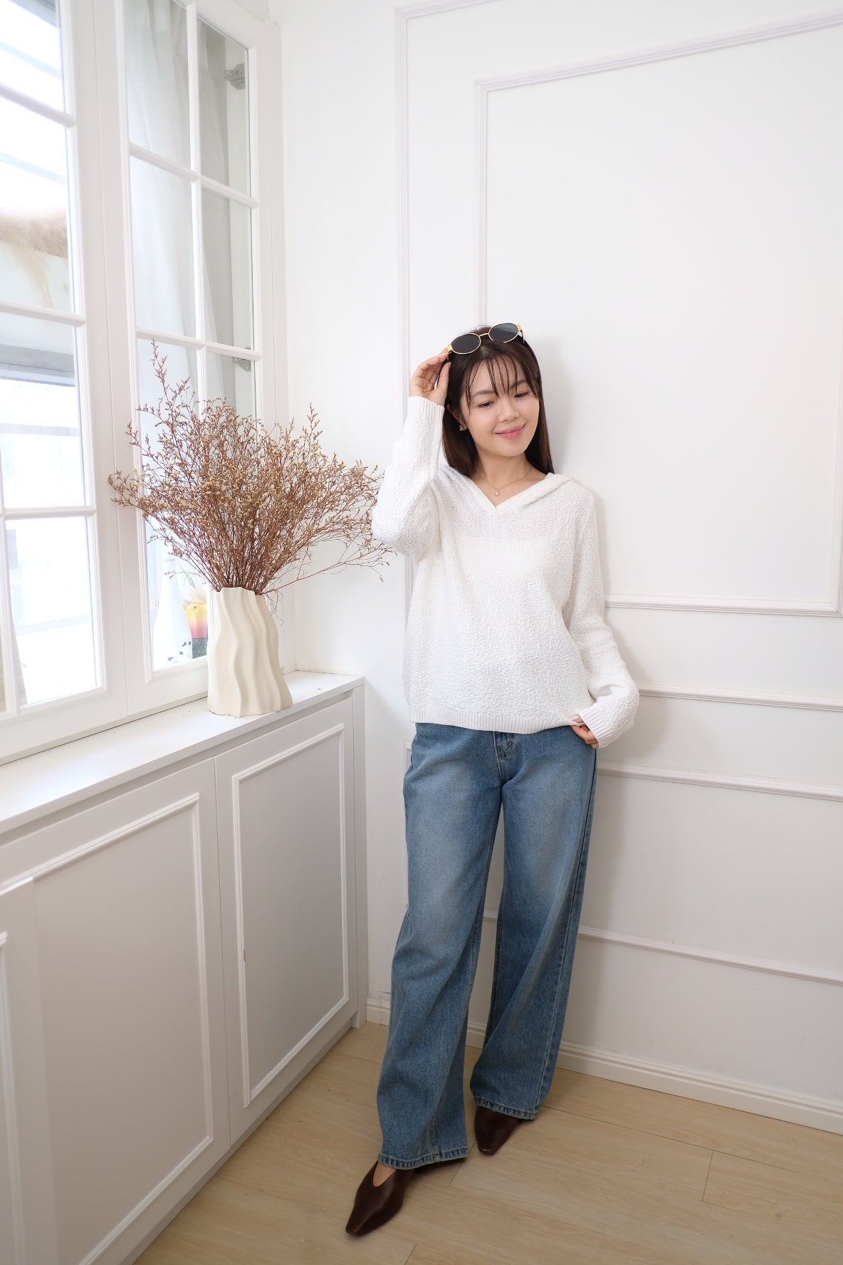 【LE ZANS BRAND COLLECTION】CloudSoft V-Neck Top [T0253]