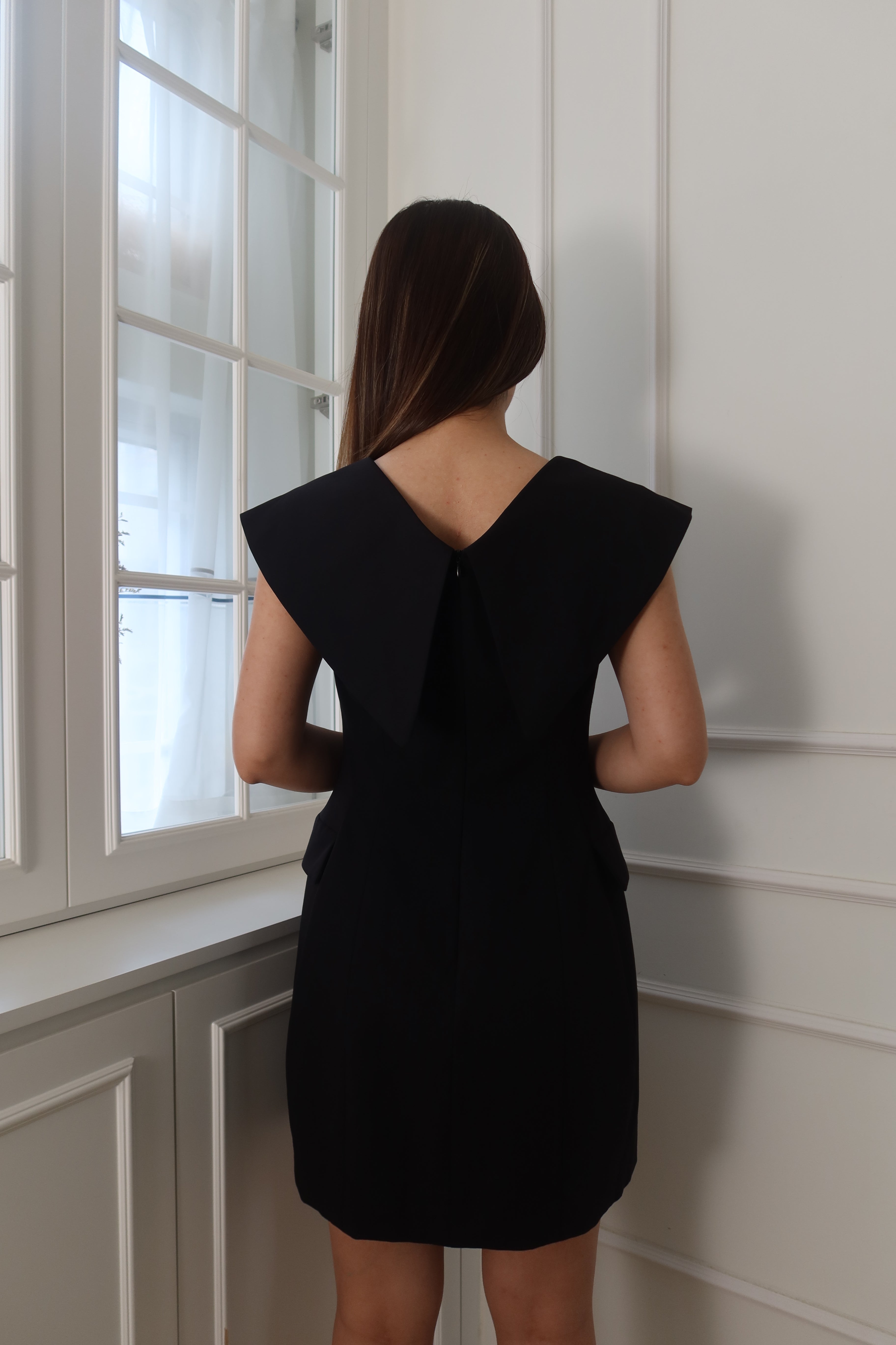 【LE ZANS BRAND COLLECTION】V-Shape Elegance Dress [OPS0156]