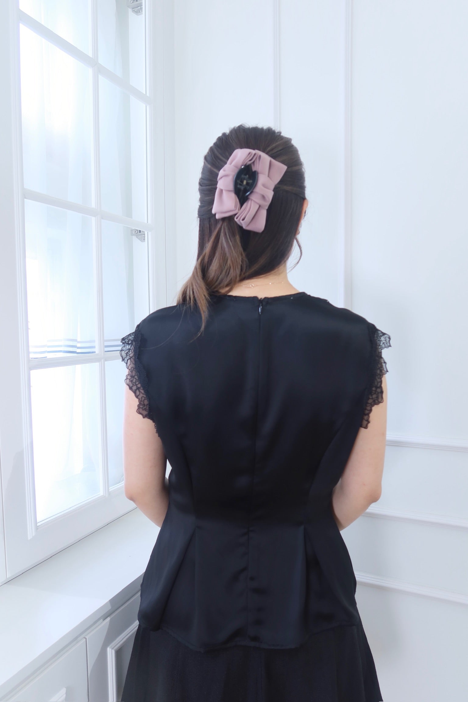 【LE ZANS BRAND COLLECTION】 Lace Trim Top [T0186]