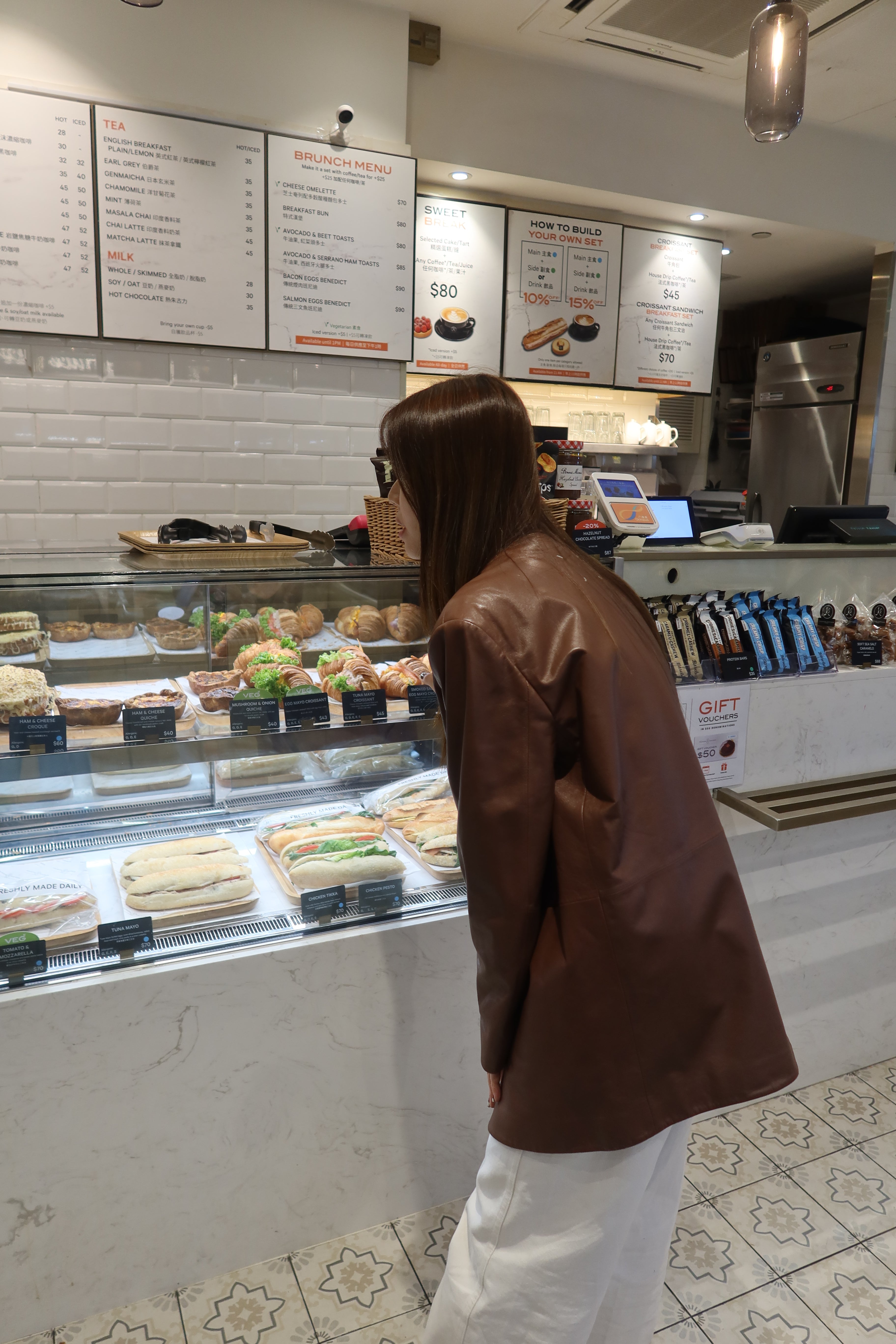 【LE ZANS BRAND COLLECTION】Toffee Designer Cut Leather Coat (100% lambskin) [J0117]