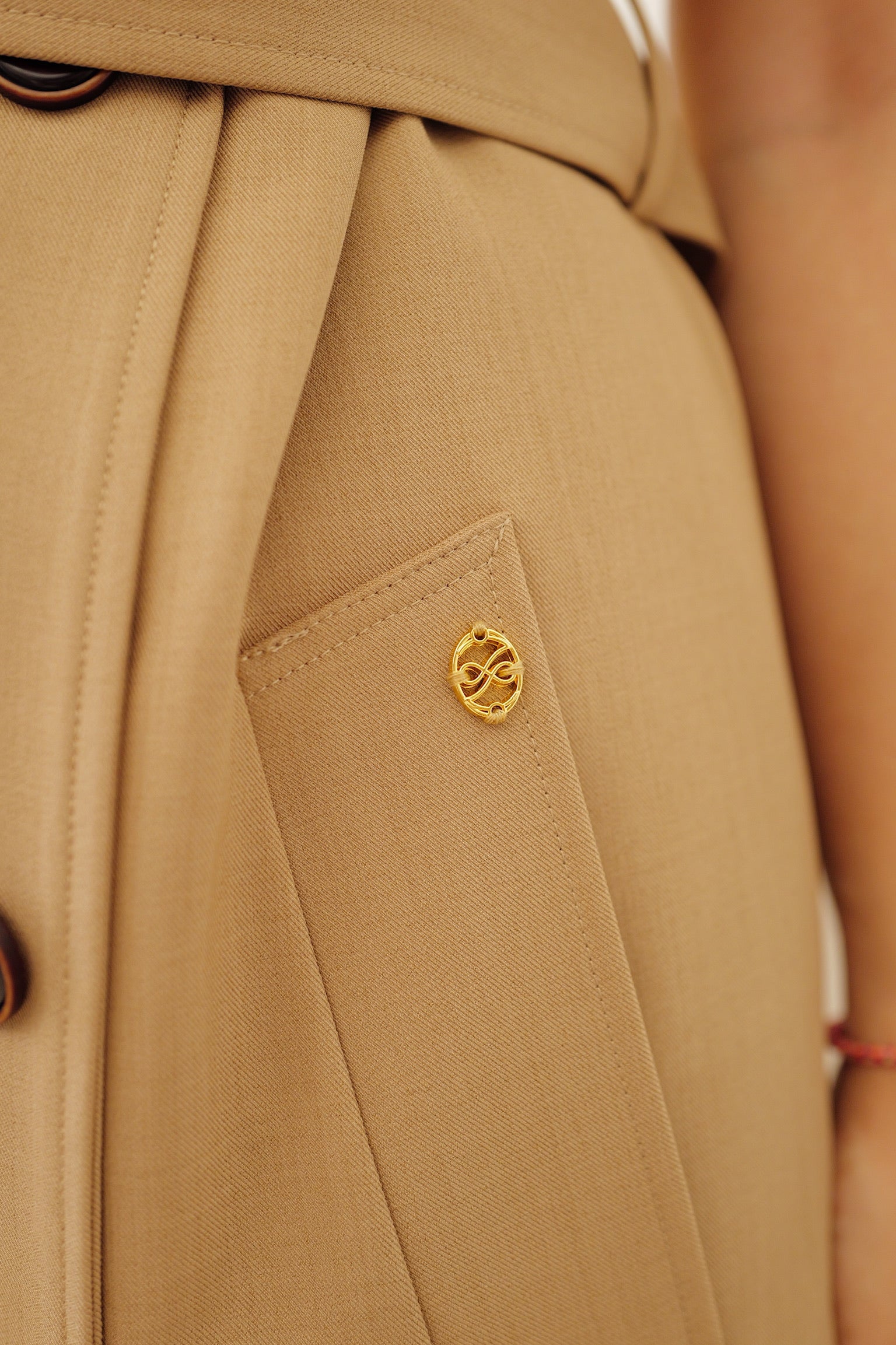 【LE ZANS PRIVÉ】 Classic Sleeveless Trench Dress [OPS0189]