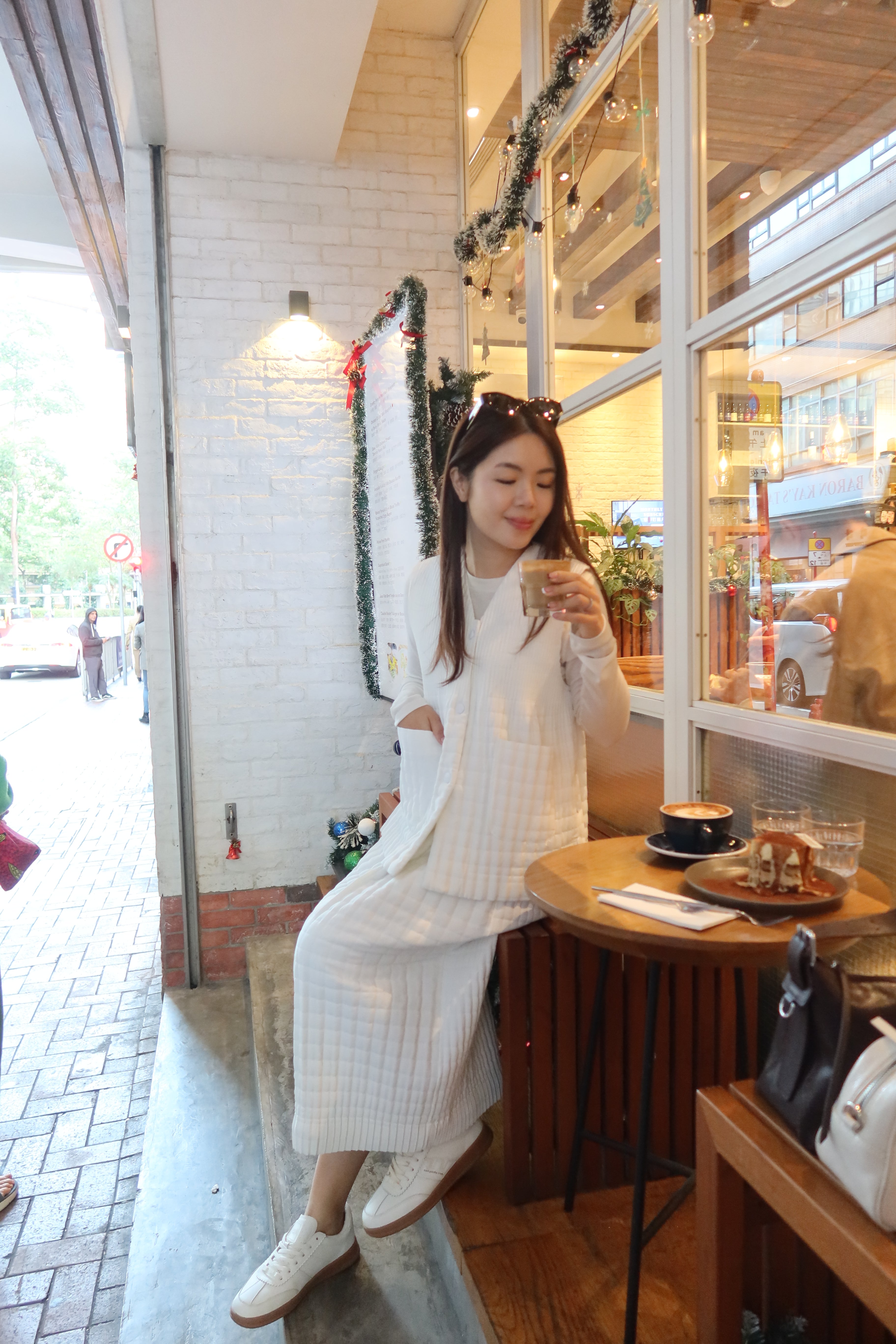 【LE ZANS BRAND COLLECTION】Cloud White Quilted Padded Vest [J0128]