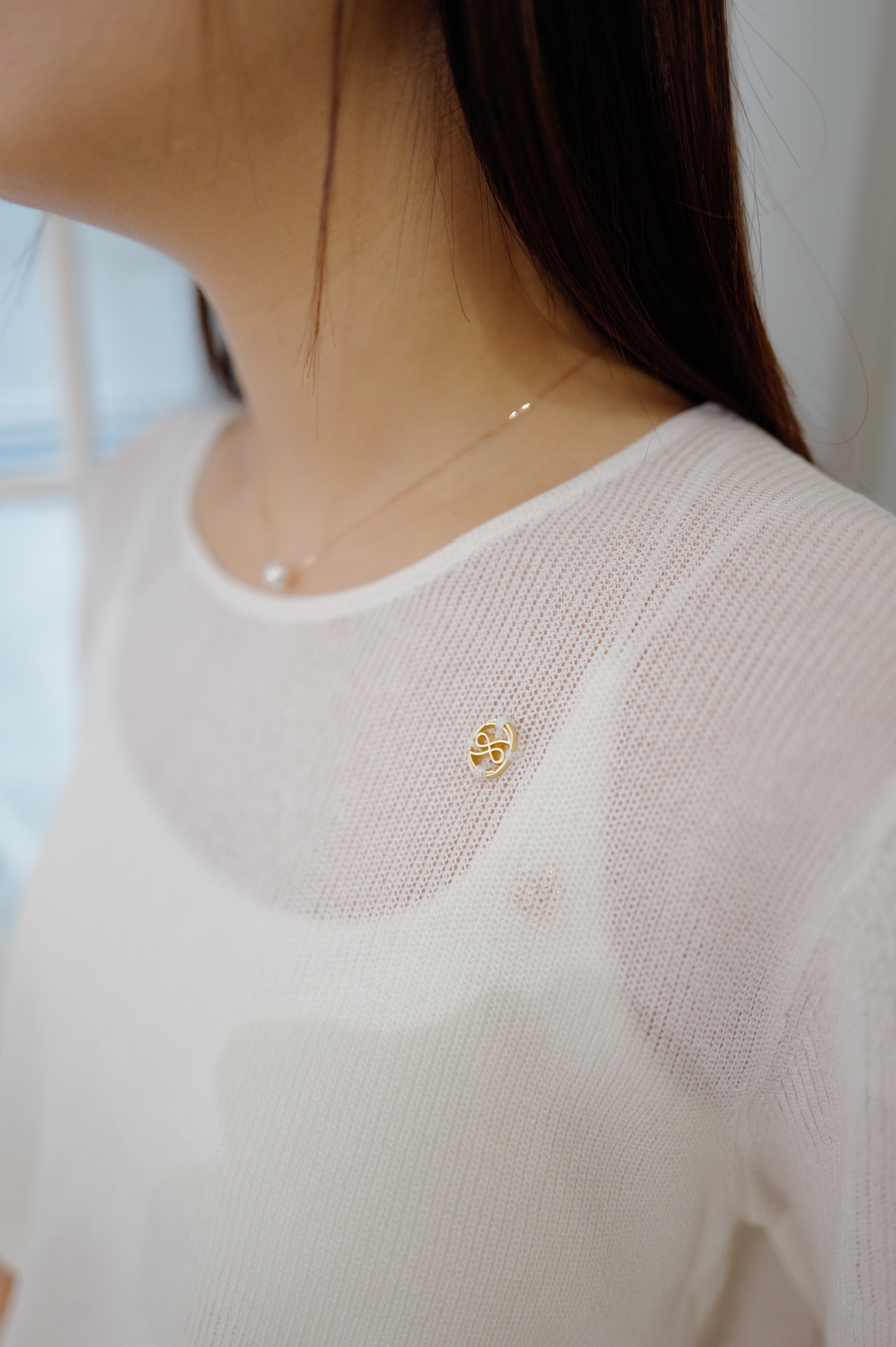 【LE ZANS BRAND COLLECTION】Drawstring Knit Top [T0270]