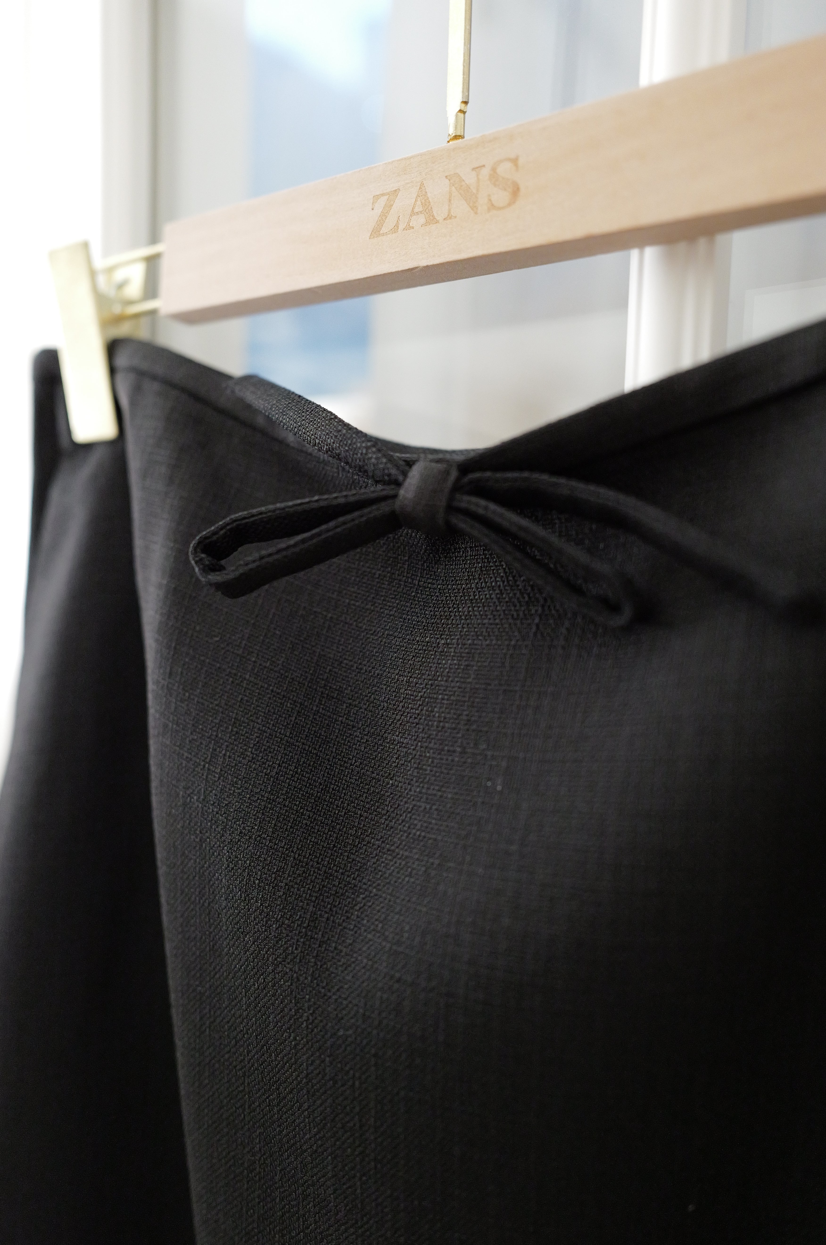 【LE ZANS BRAND COLLECTION】French Elegant Contrast Bow Tweed A-Line Skirt [SK0083]