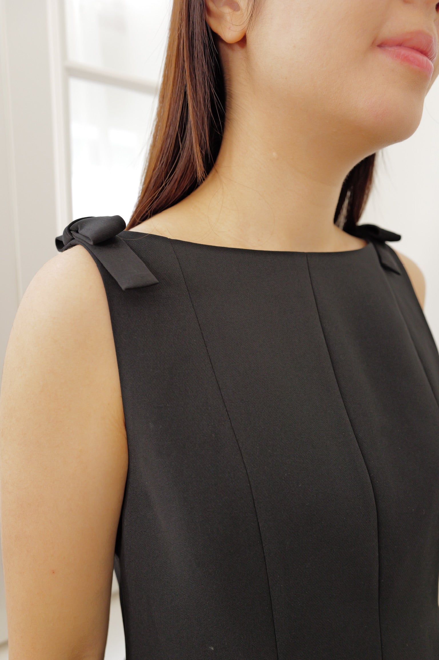 【LE ZANS BRAND COLLECTION】Elegant French Style Bowknot Sleeveless Vest [T0273]