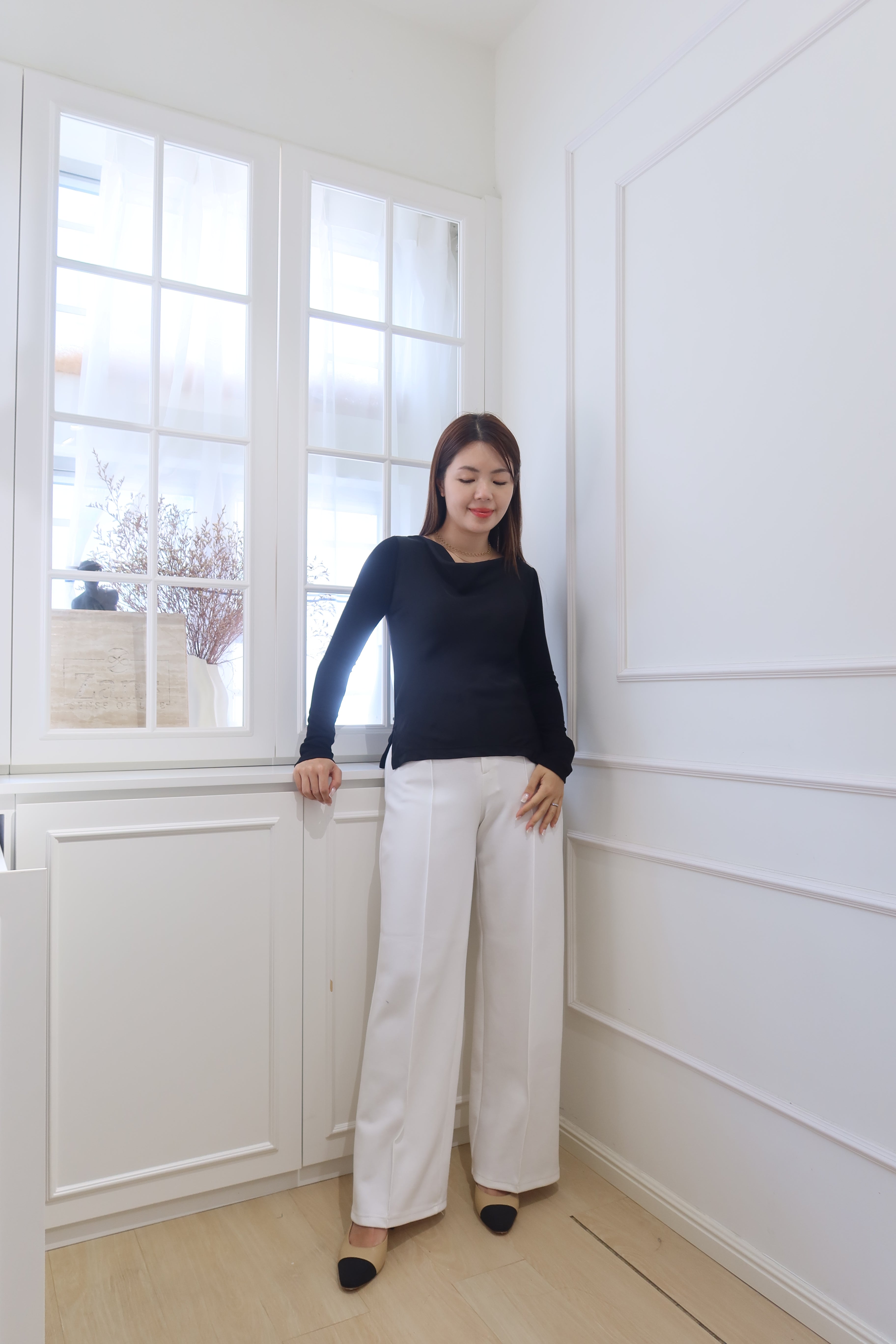 Elegant Aura Long Sleeve Top [T0221]