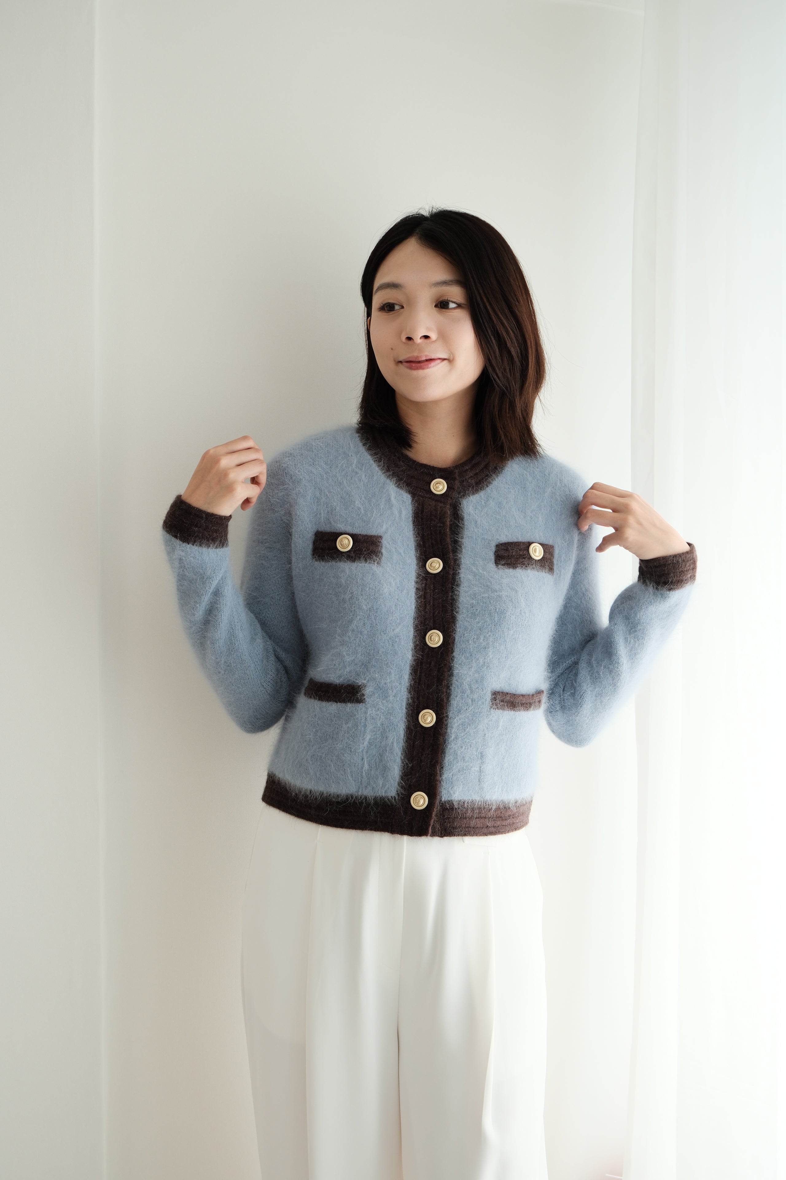 Parisian Elegance Fur Outerwear（Angora 60%) [J0121]