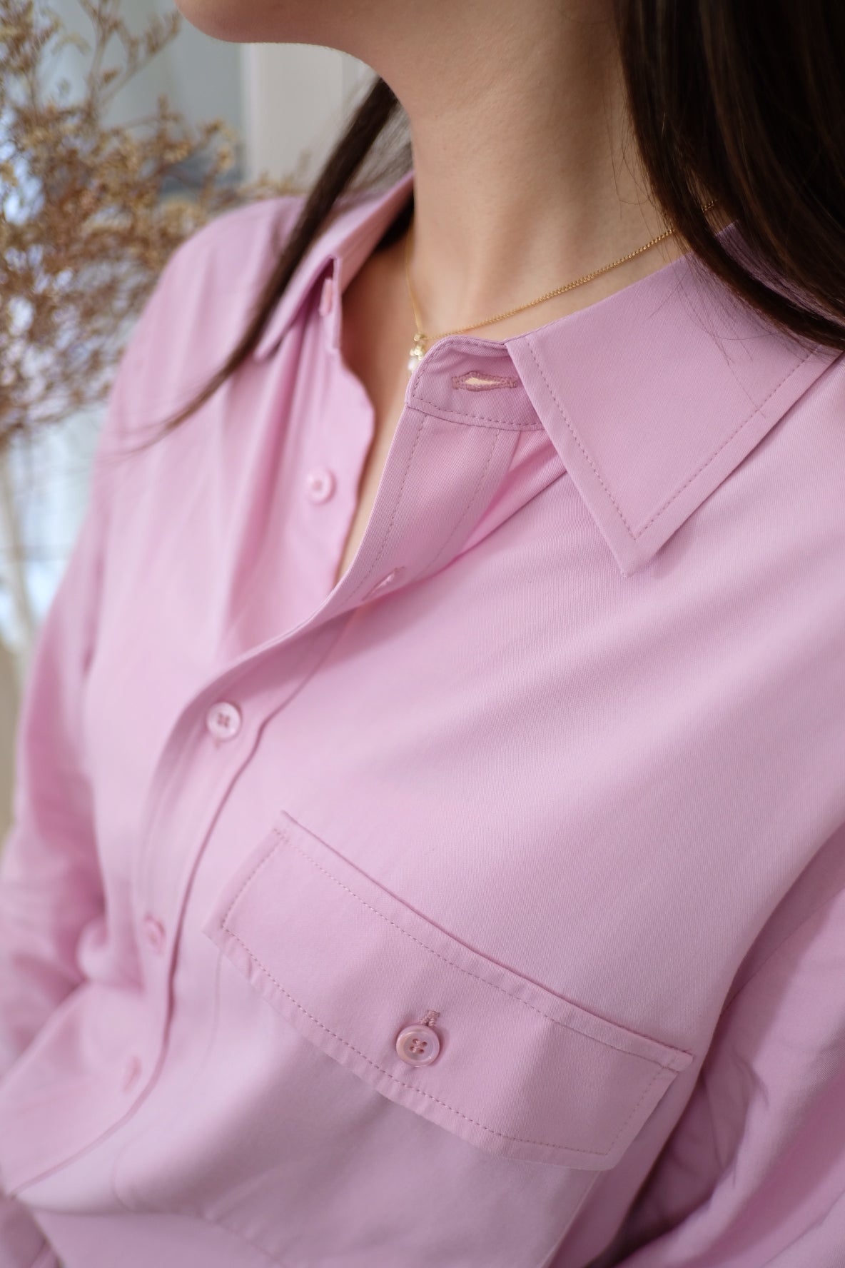 【LE ZANS BRAND COLLECTION】Blush V-Neck Elegance [T0255]