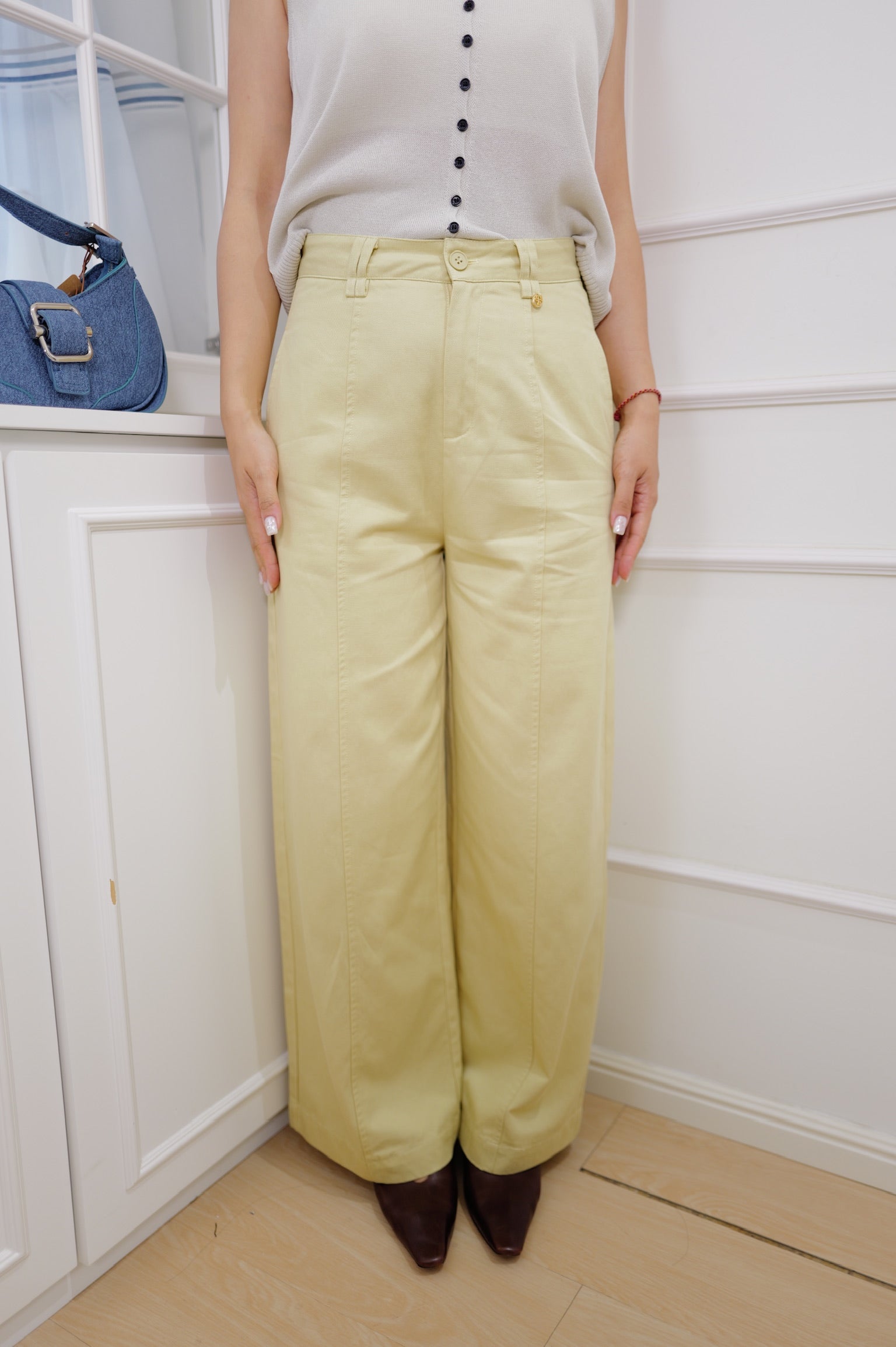 【LE ZANS BRAND COLLECTION】Minimal Wide Leg Pants [PT0089]