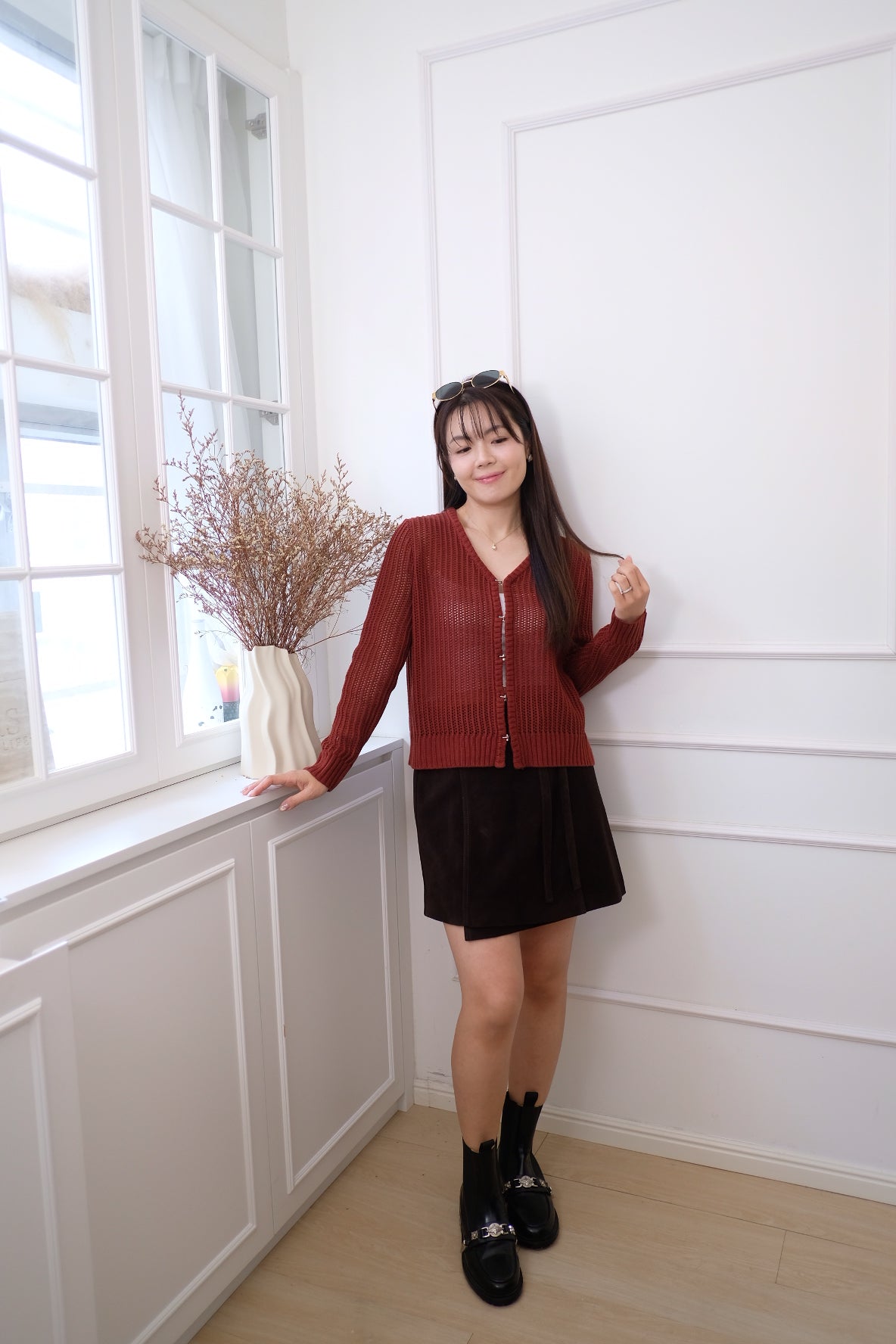 【LE ZANS BRAND COLLECTION】Rustic Rose Cardigan [T0254]