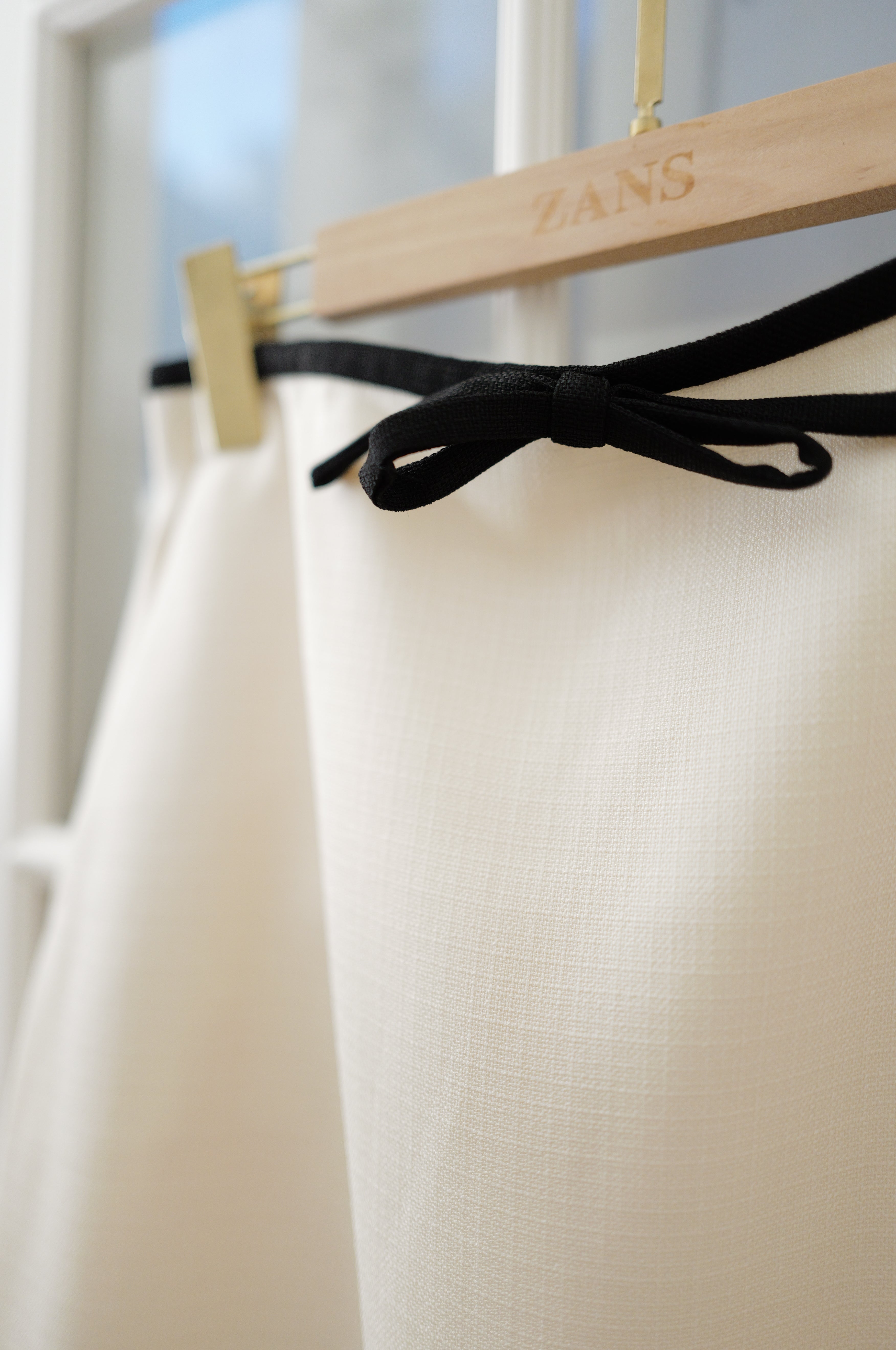 【LE ZANS BRAND COLLECTION】French Elegant Contrast Bow Tweed A-Line Skirt [SK0083]