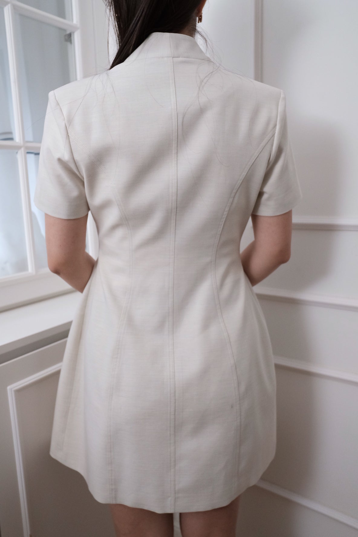 【LE ZANS BRAND COLLECTION】Tailored V-Neck Vest Dress [OPS0181]