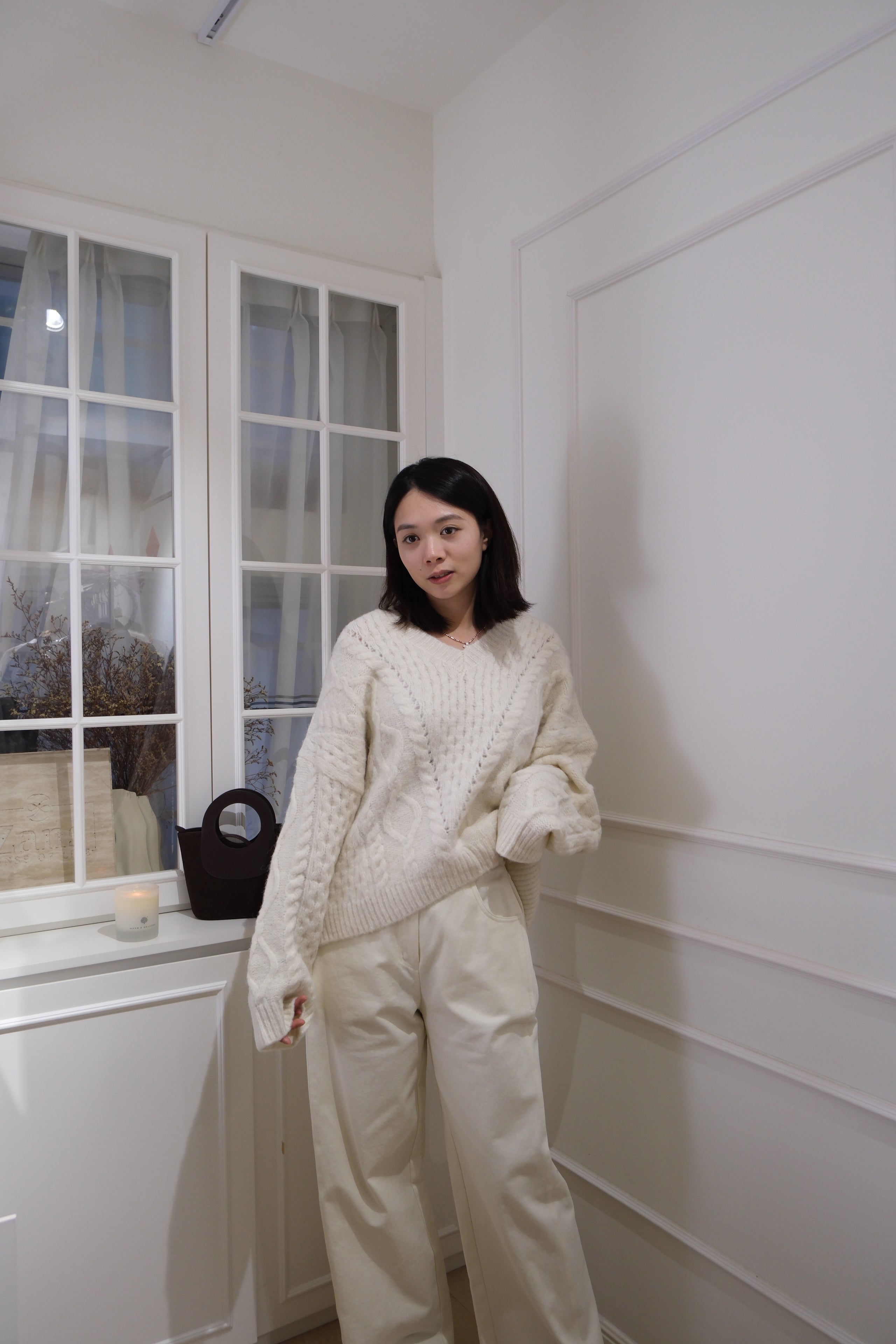 Cozy Oversized Twirl Sweater (60%wool)[T0165]