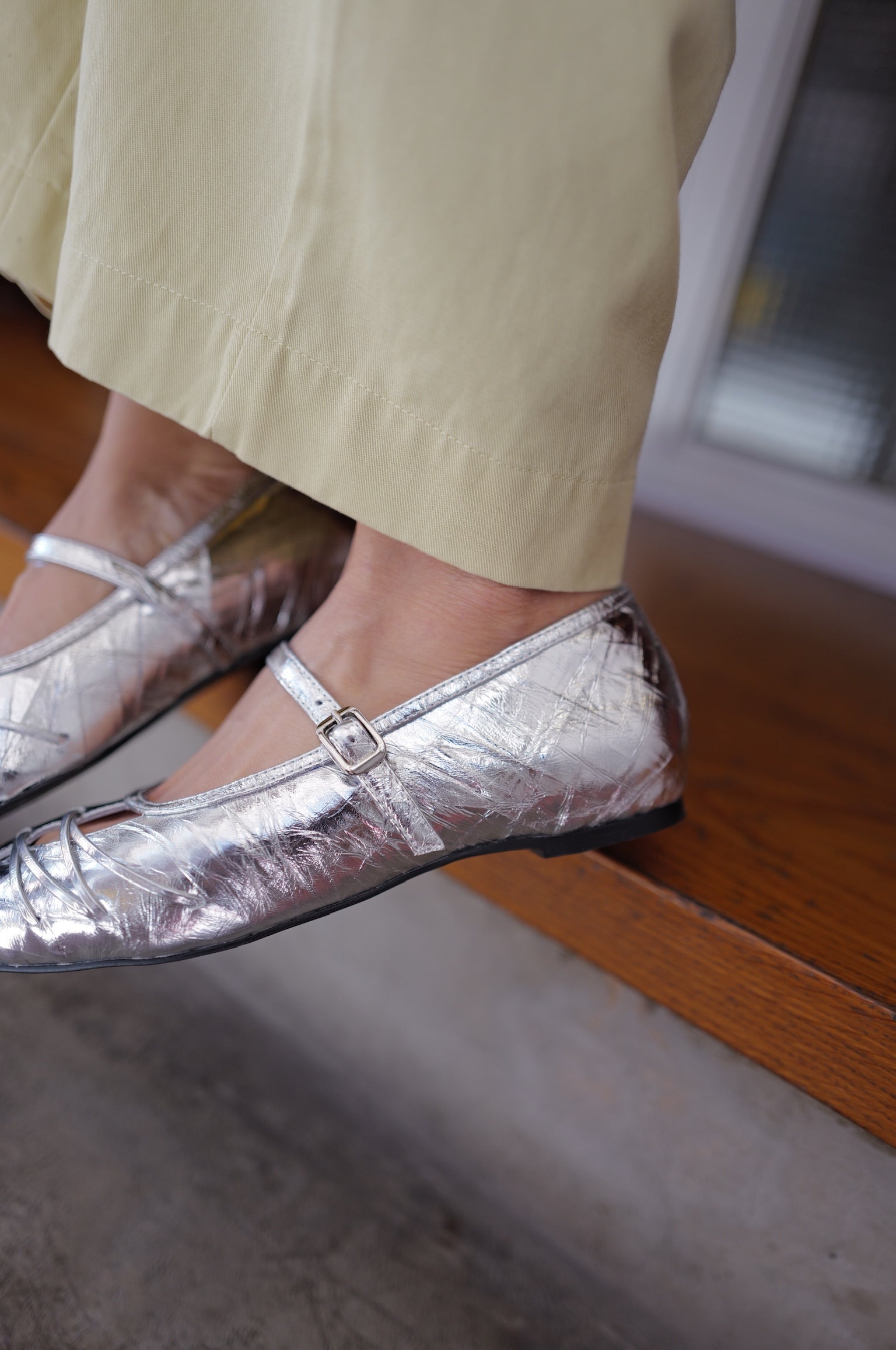 【LE ZANS BRAND COLLECTION】Braided Mary Jane Flats [S0033]