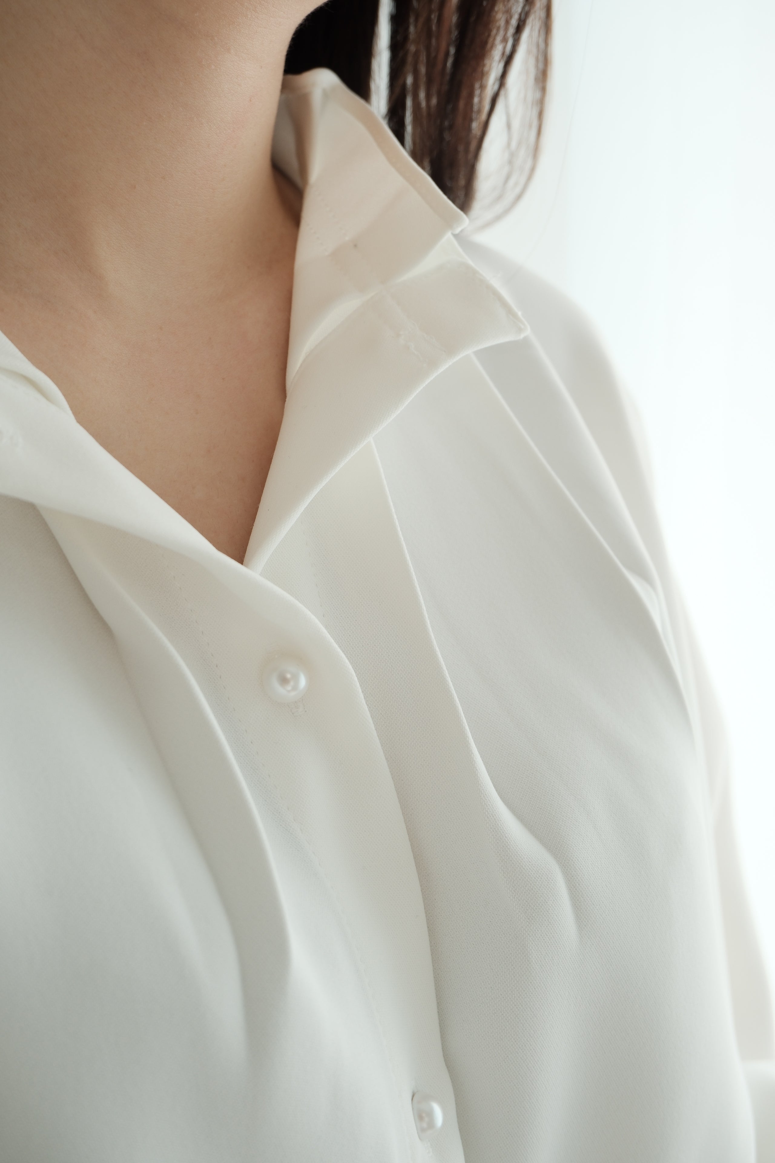 Pearl Pleat Elegance Blouse [T0237]