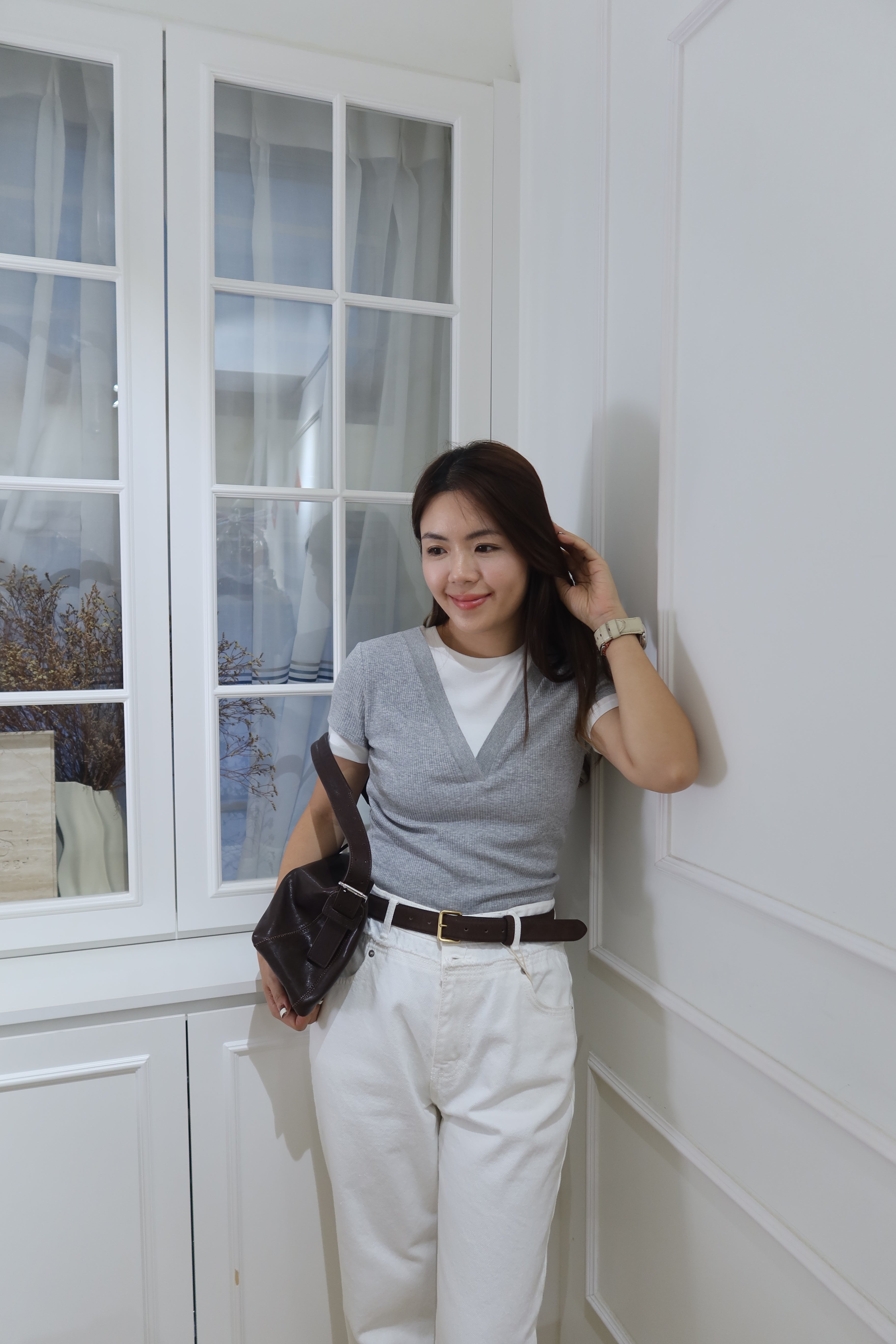 Color Clash Cotton Tee [T0231]