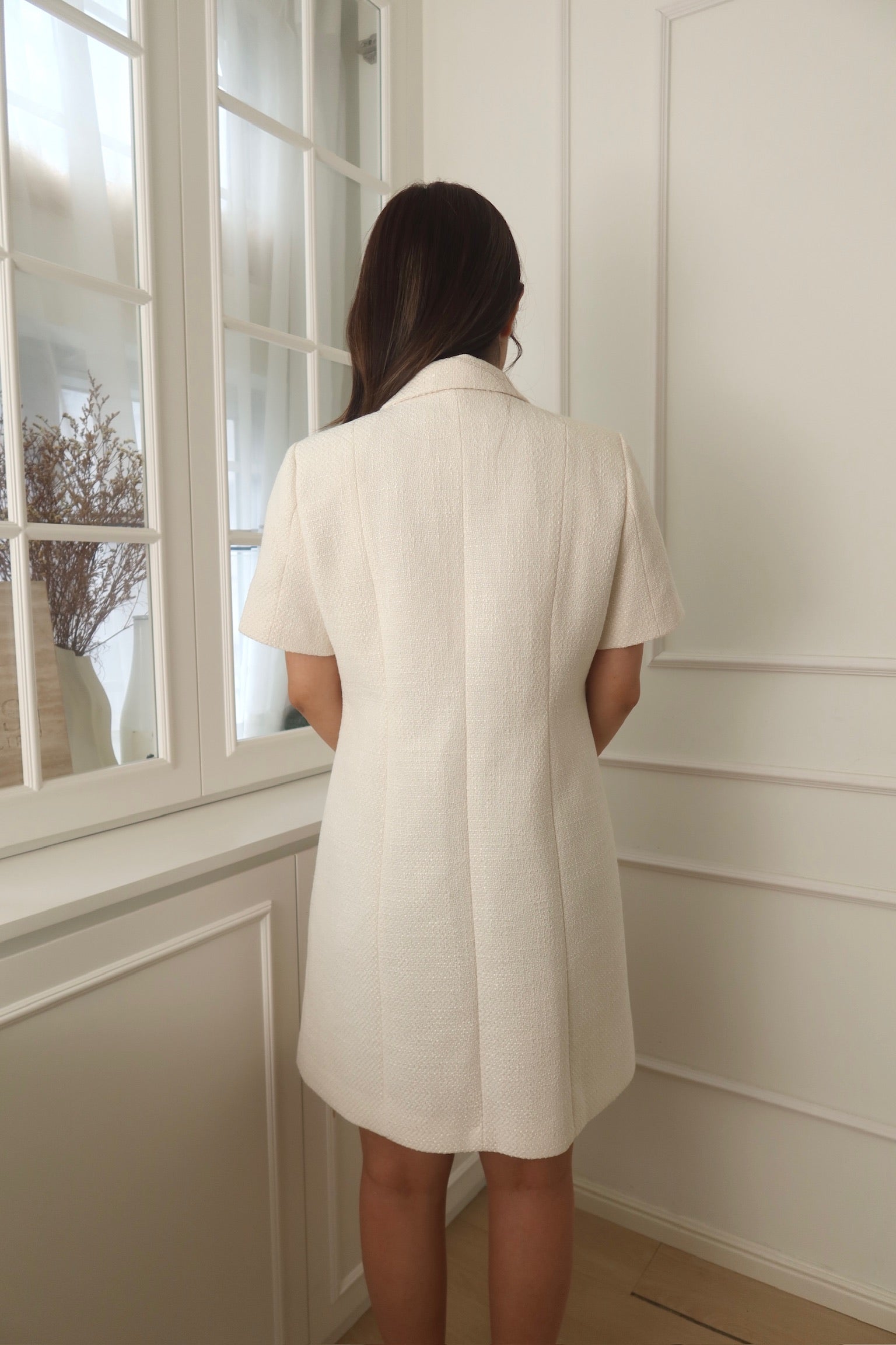 Luxe Pearl Button Dress [OPS0145]