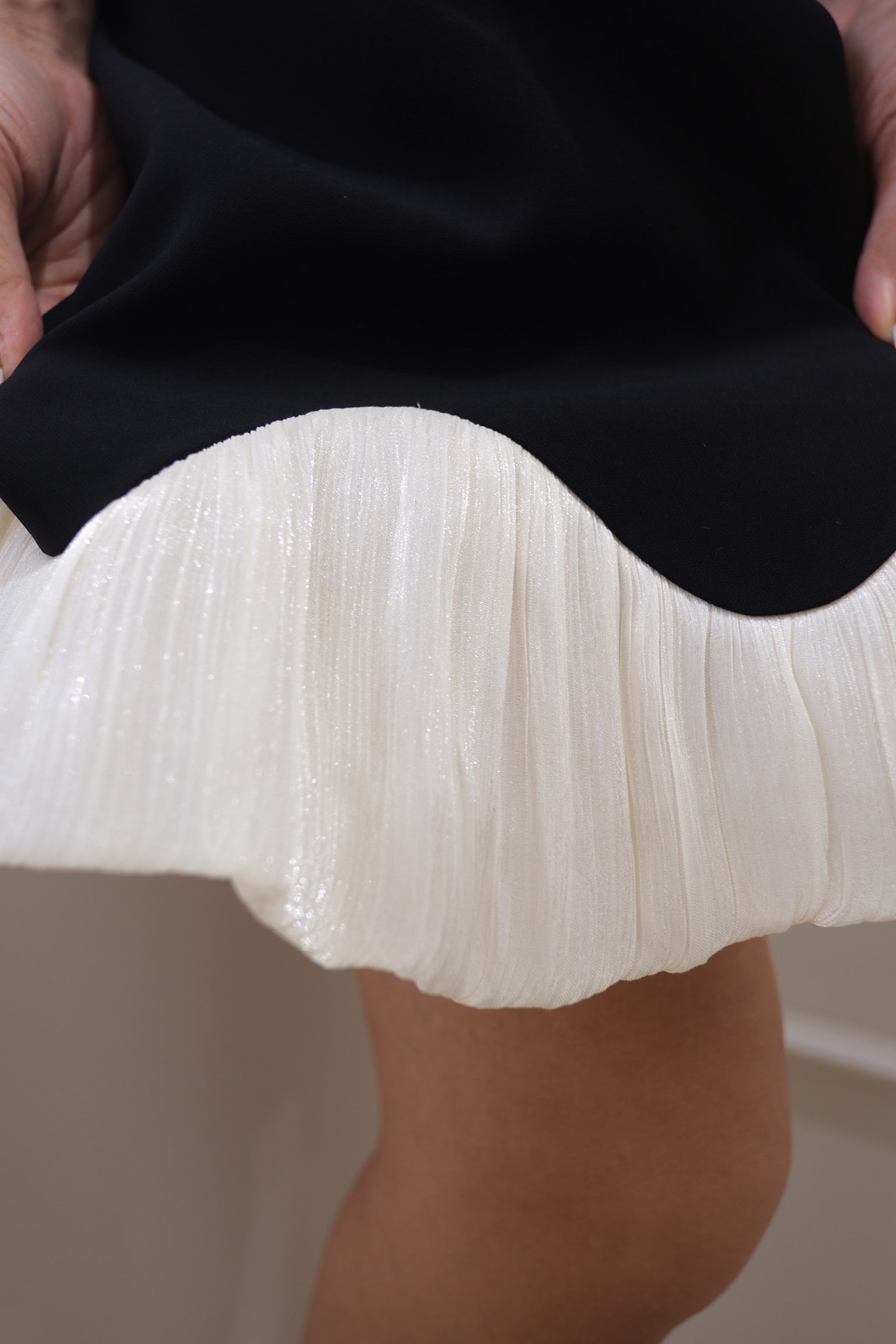 【LE ZANS BRAND COLLECTION】Deep Blue Elegance Layered Dress [OPS0172]