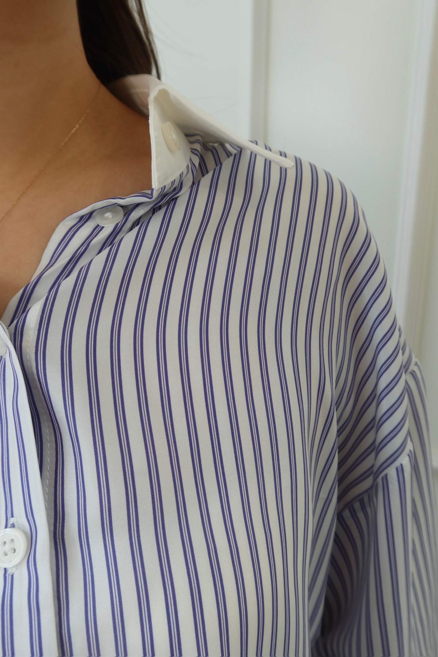 【LE ZANS BRAND COLLECTION】Luxe Stripe Silk Shirt (100%桑蠶絲) [T0188]