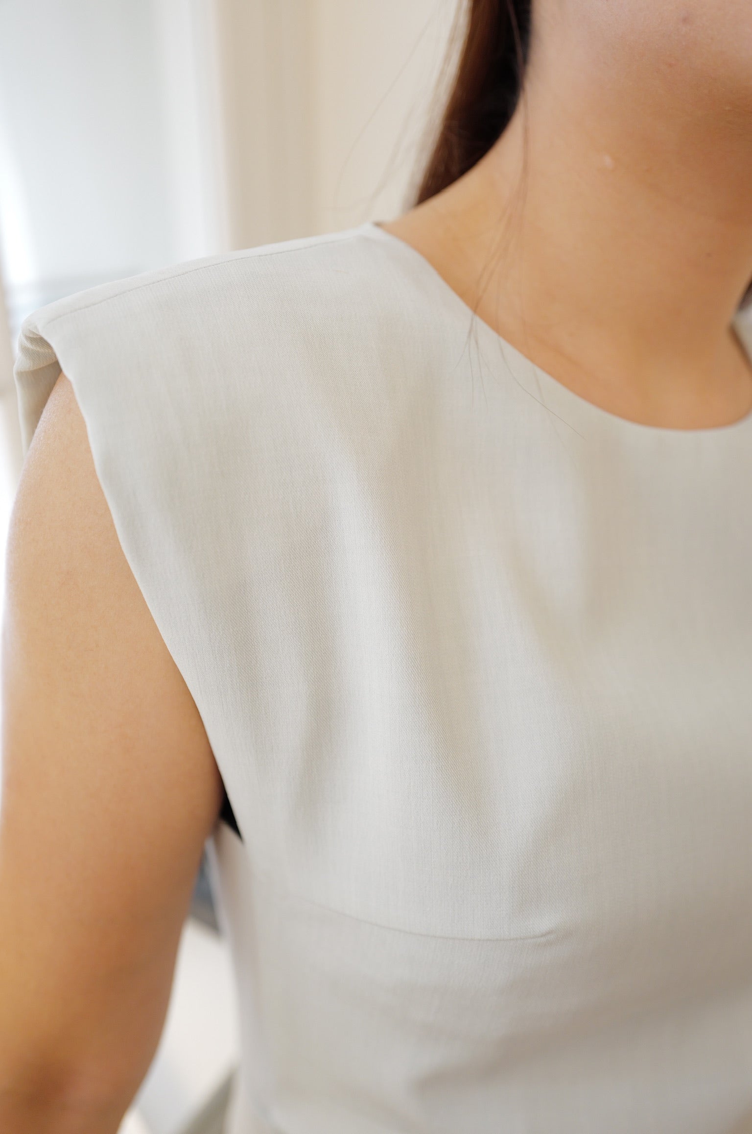 【LE ZANS BRAND COLLECTION】Ice Blue Structured Mini Dress [OPS185]