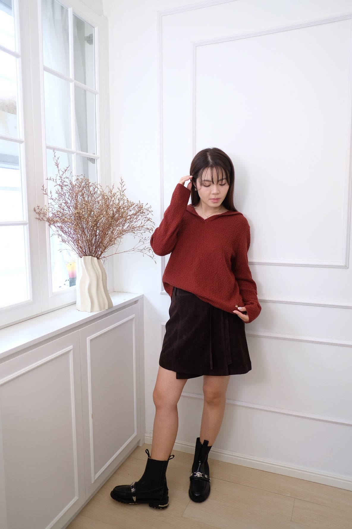 【LE ZANS BRAND COLLECTION】CloudSoft V-Neck Top [T0253]