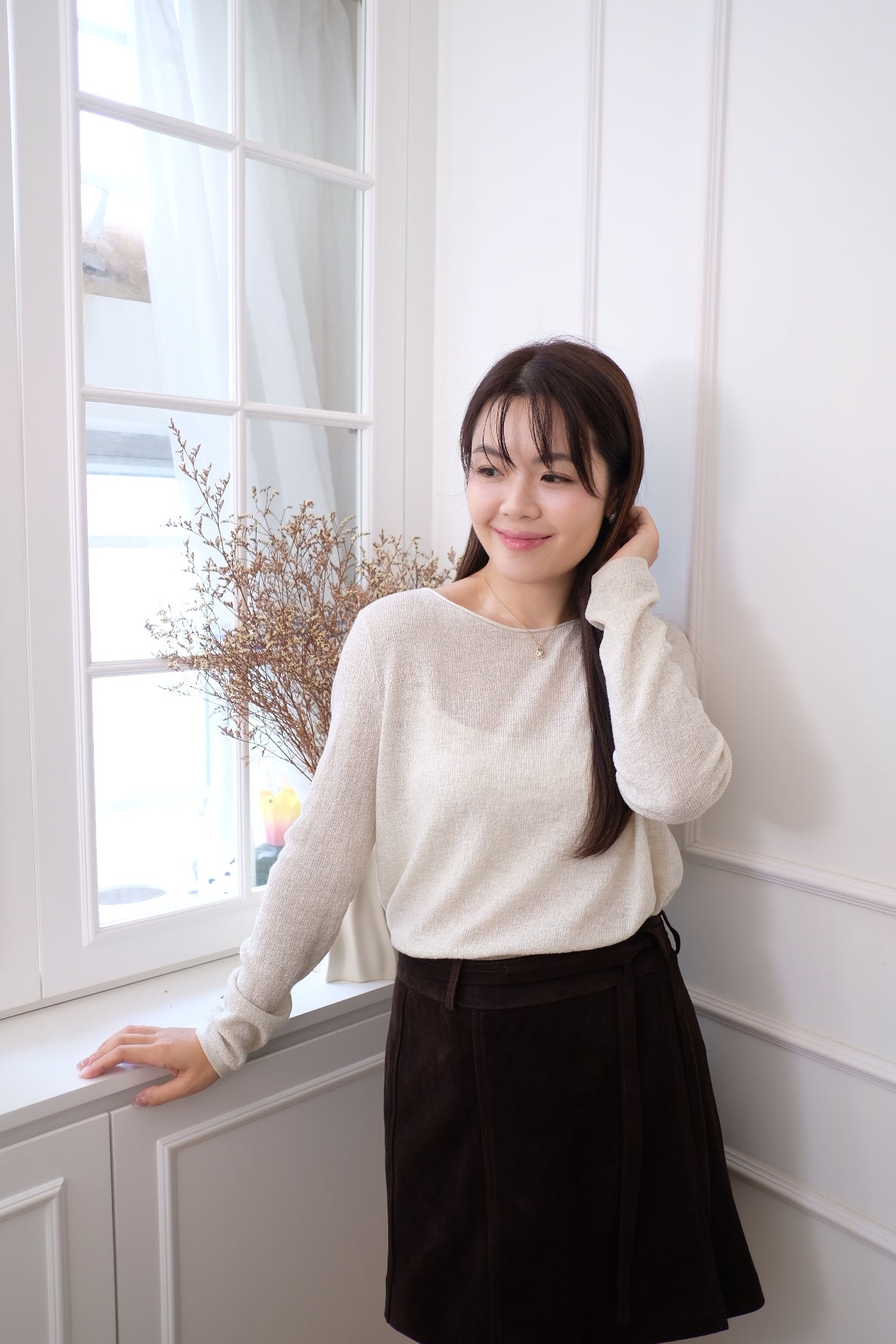 【LE ZANS BRAND COLLECTION】SoftLine Underlayer Basic Top (25% Ultra Fine Wool) [T0251]