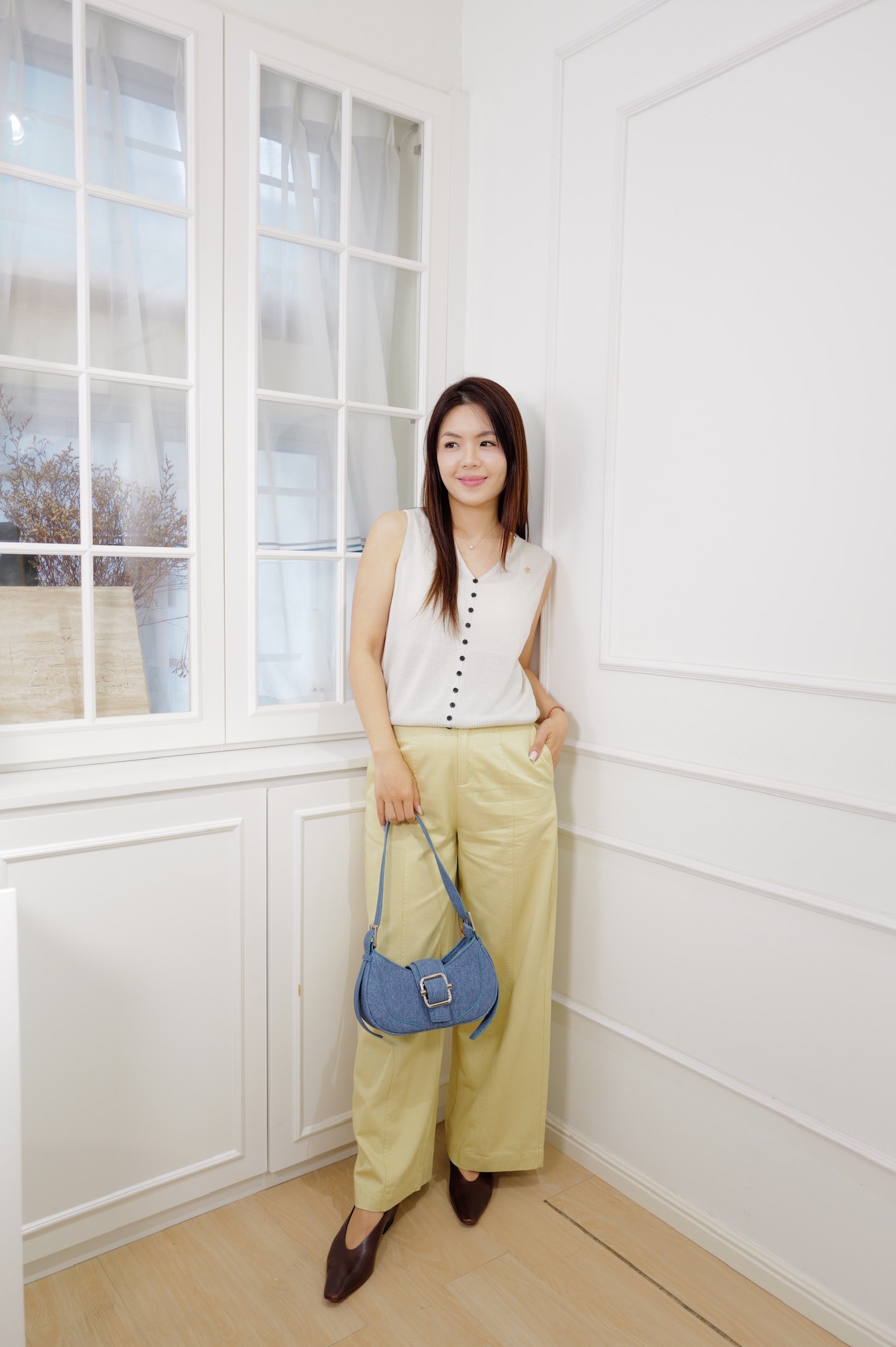 【LE ZANS BRAND COLLECTION】Minimal Wide Leg Pants [PT0089]