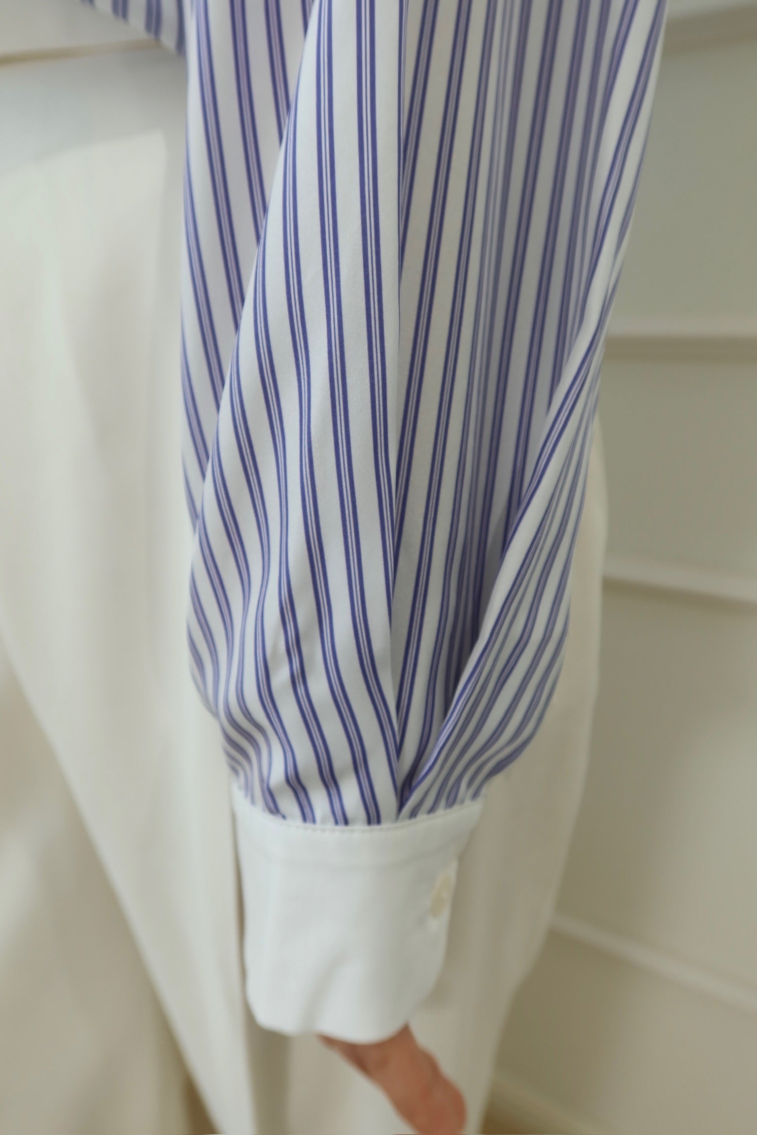 【LE ZANS BRAND COLLECTION】Luxe Stripe Silk Shirt (100%桑蠶絲) [T0188]