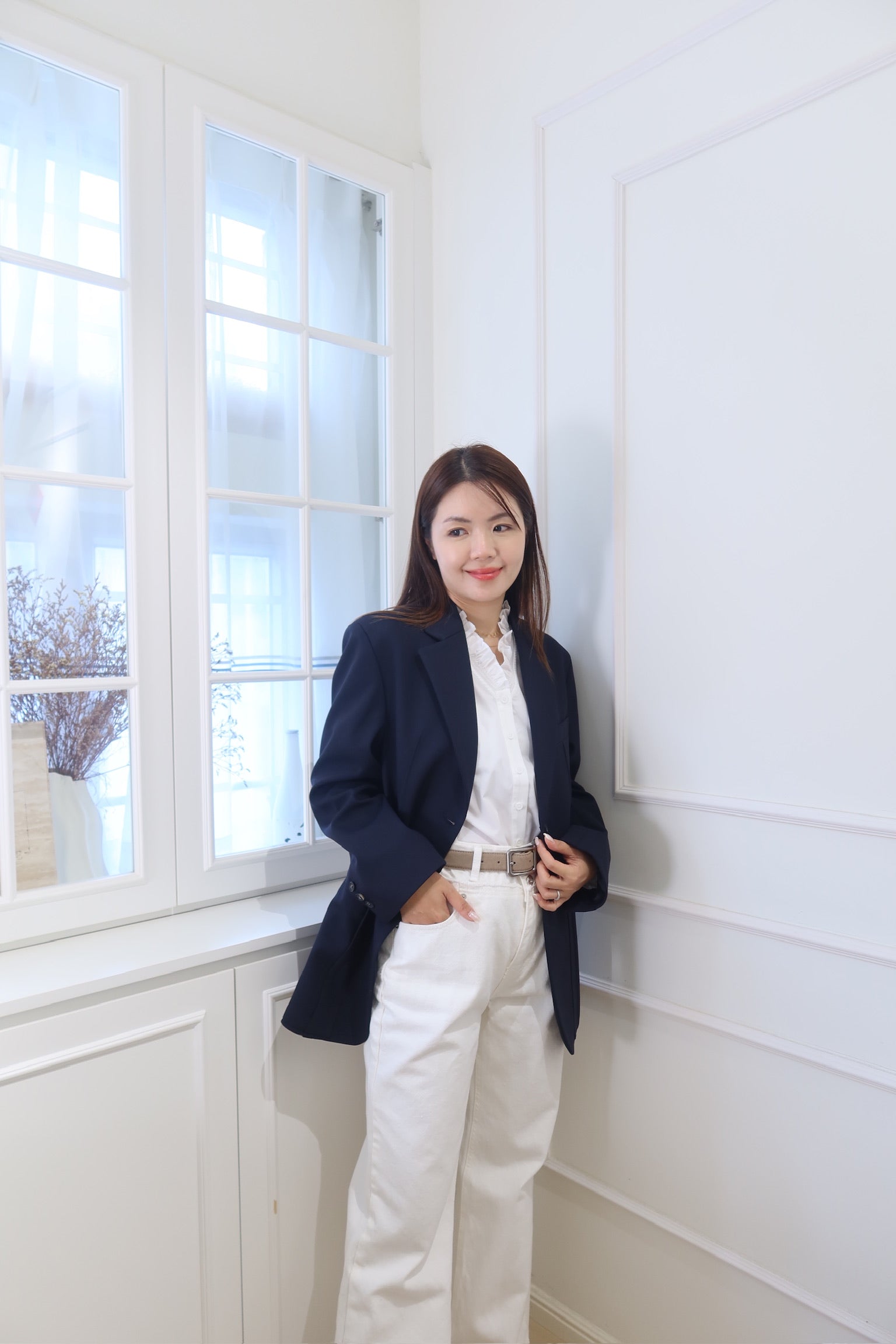 Classic Navy Blazer [J0110]