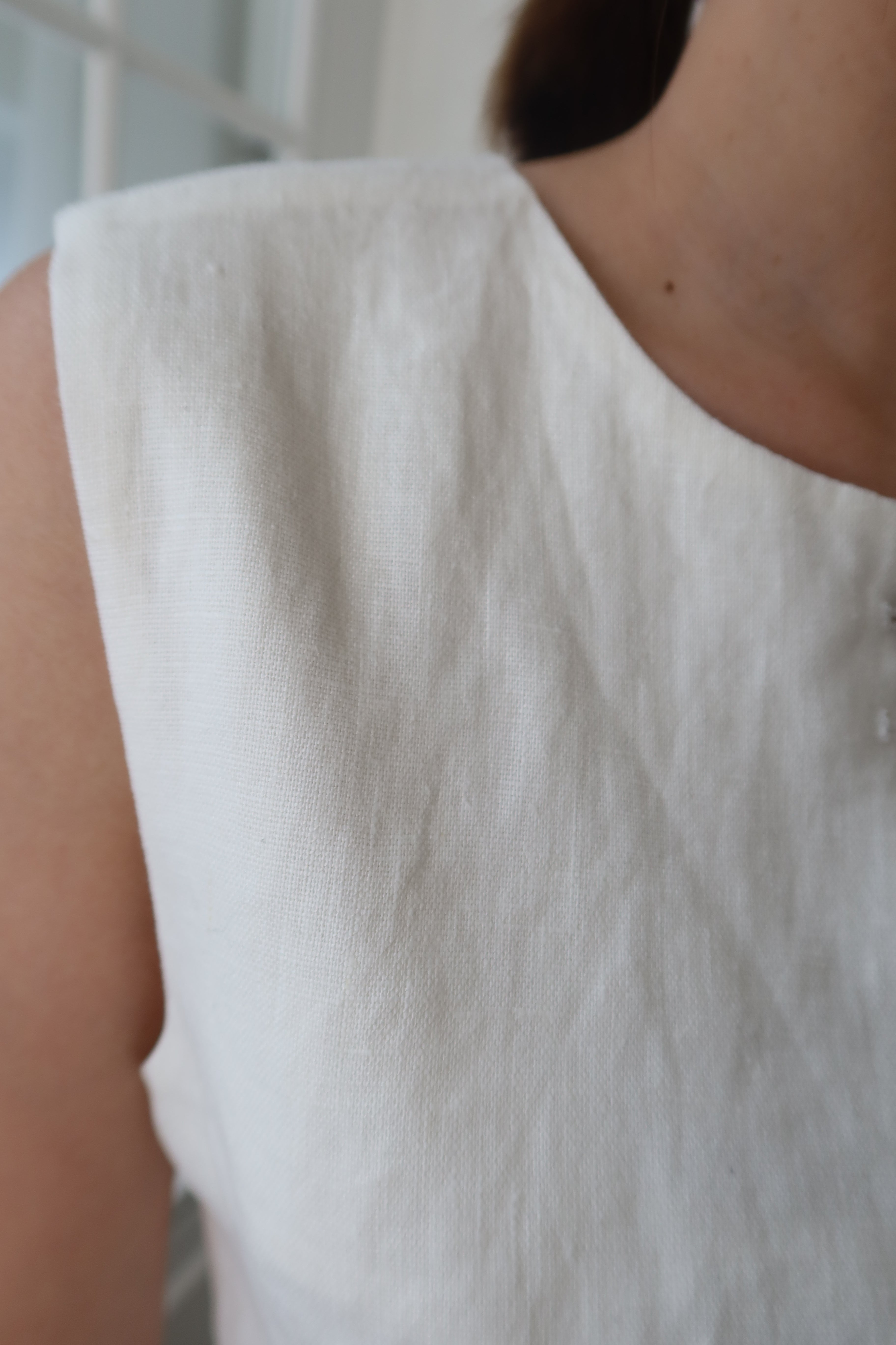 【LE ZANS BRAND COLLECTION】Linen Luxe Button Vest (100% Linen) [J0105]