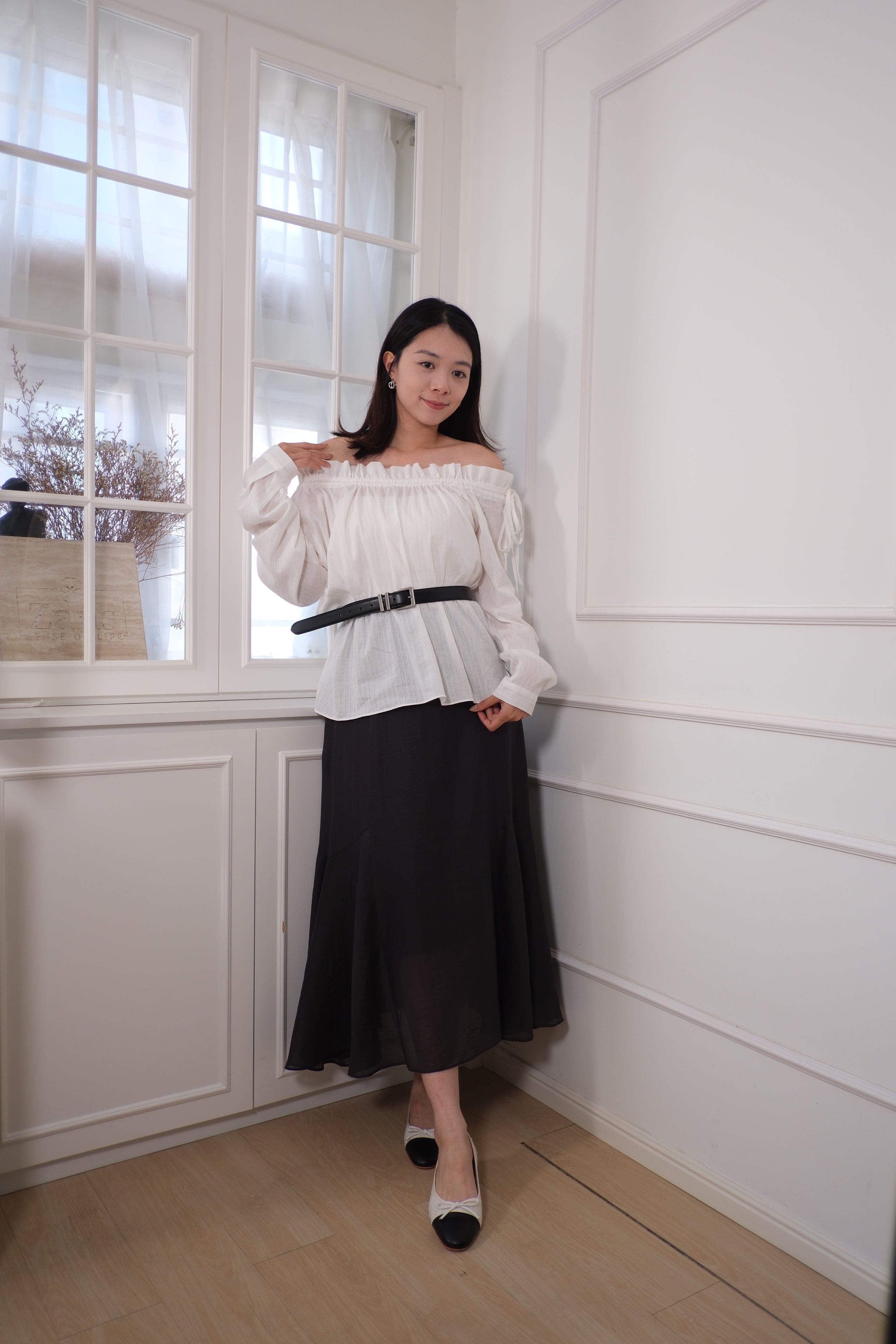 Romantic Tiered Ruffle Chiffon Maxi Skirt [SK0074]
