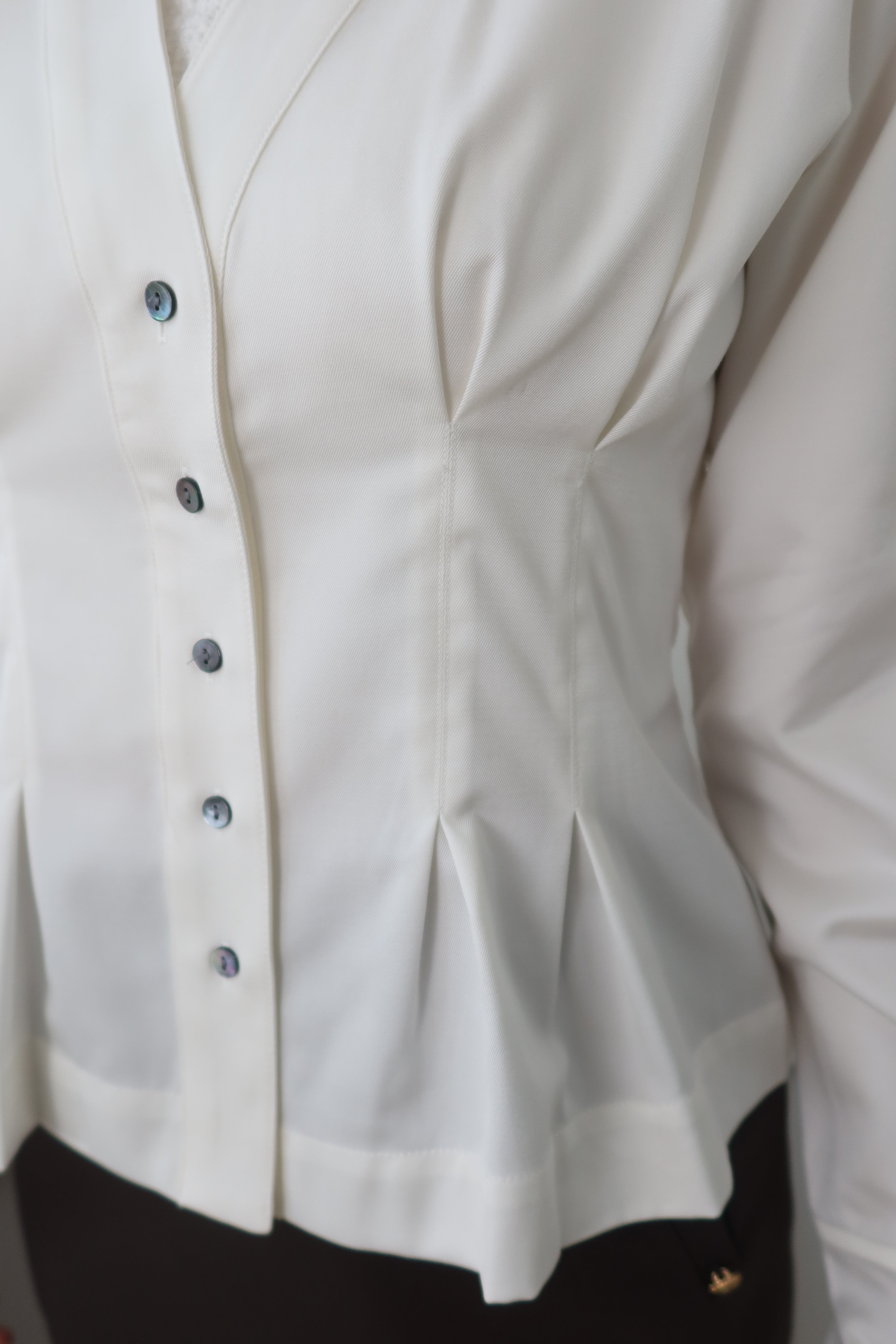 【LE ZANS BRAND COLLECTION】Pure White Mermaid Blouse [T0227]