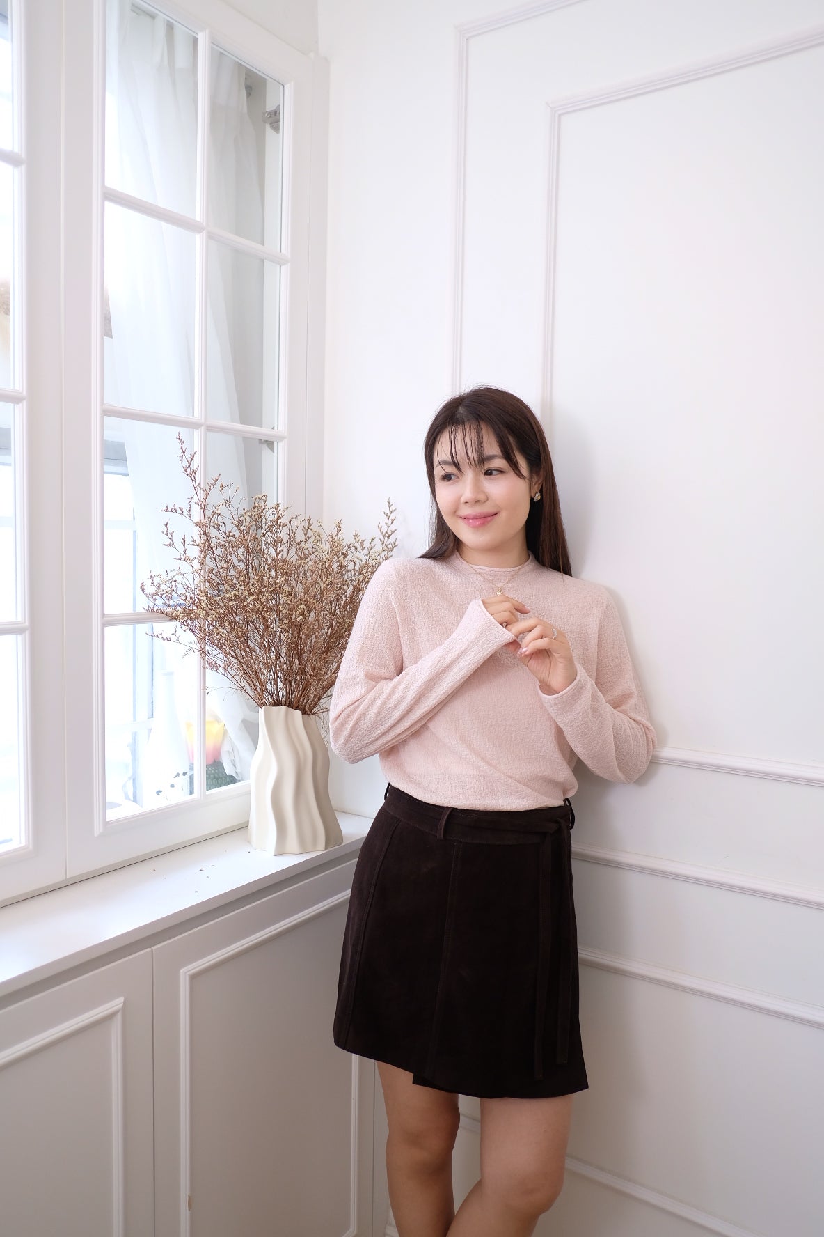 【LE ZANS BRAND COLLECTION】SoftLine Underlayer Basic Top (25% Ultra Fine Wool) [T0252]