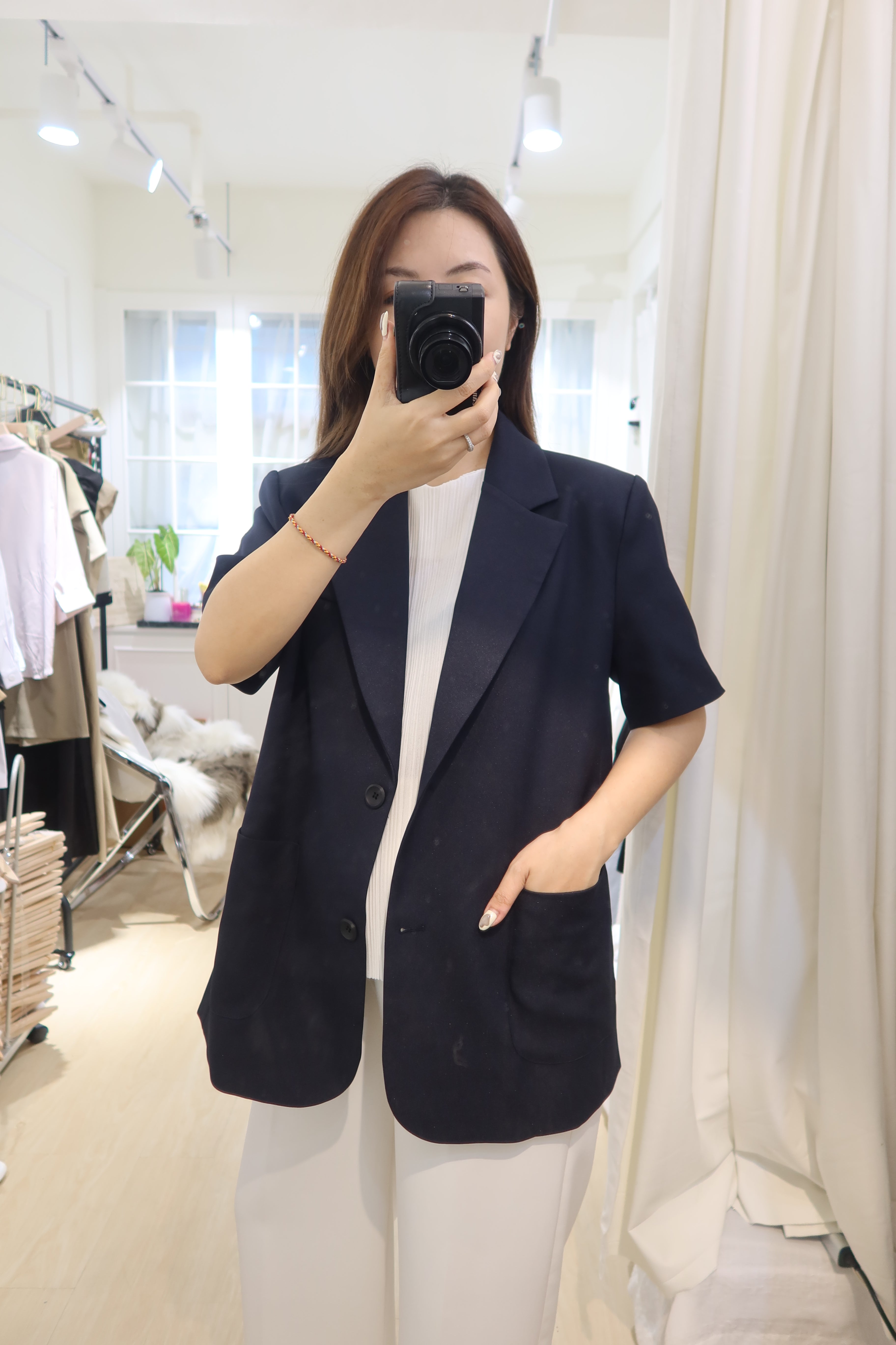 Chic Short Sleeve Suit Blazer [J0078]