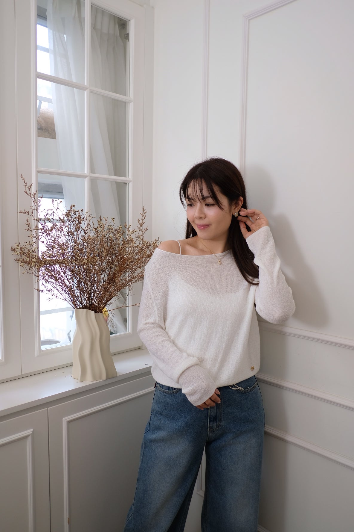 【LE ZANS BRAND COLLECTION】SoftLine Underlayer Basic Top (25% Ultra Fine Wool) [T0251]