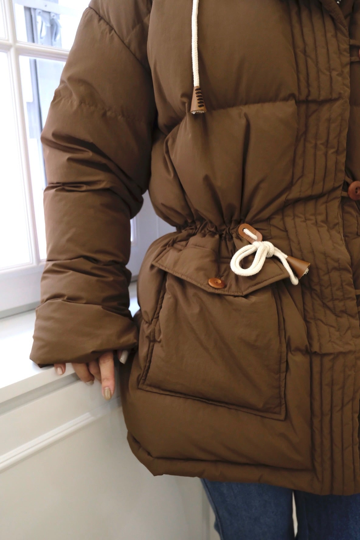 Safari Style Down Jacket [J0052]