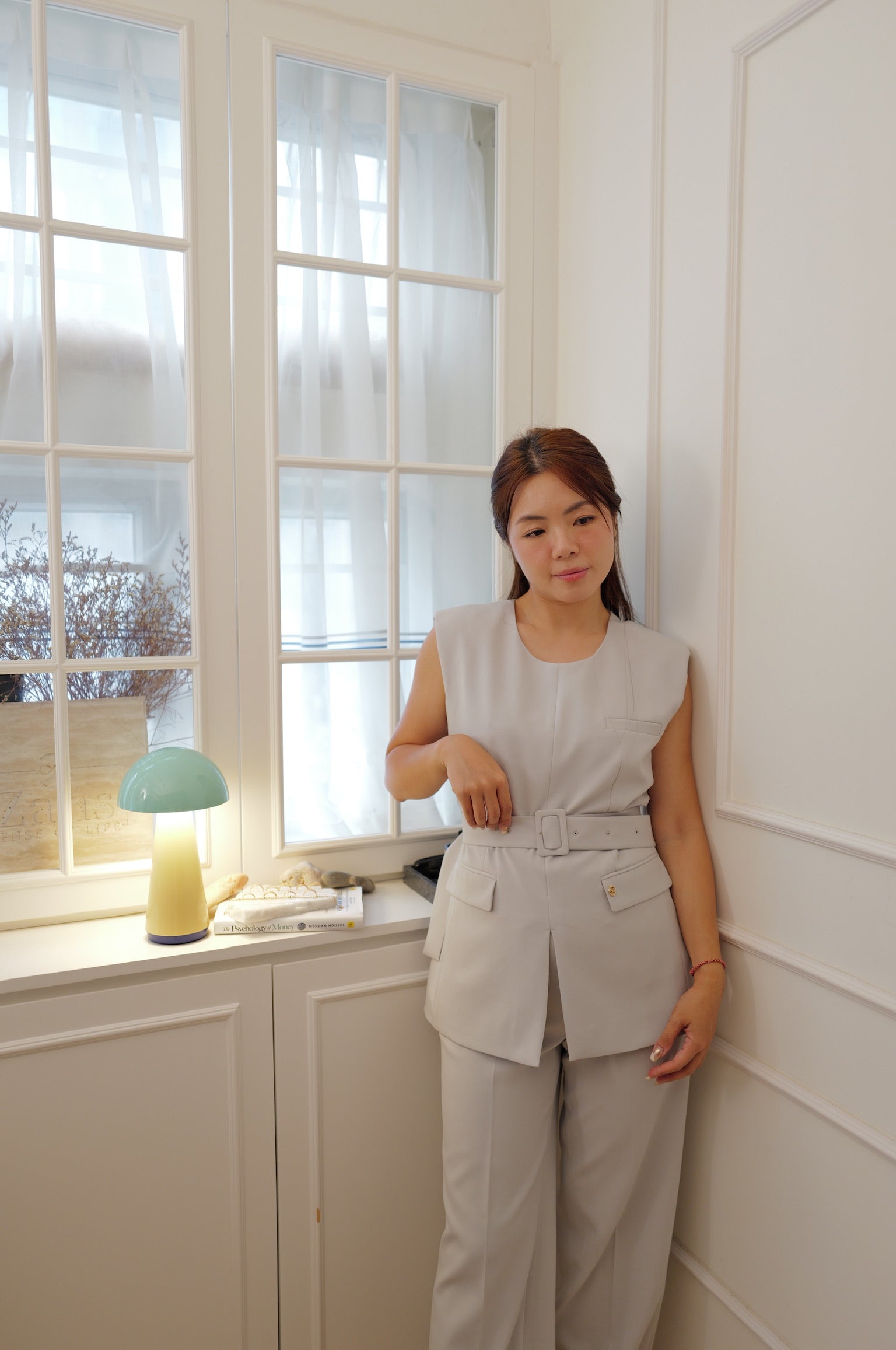 【LE ZANS BRAND COLLECTION】Urban Chic Cinched Waist TOP [T0286]