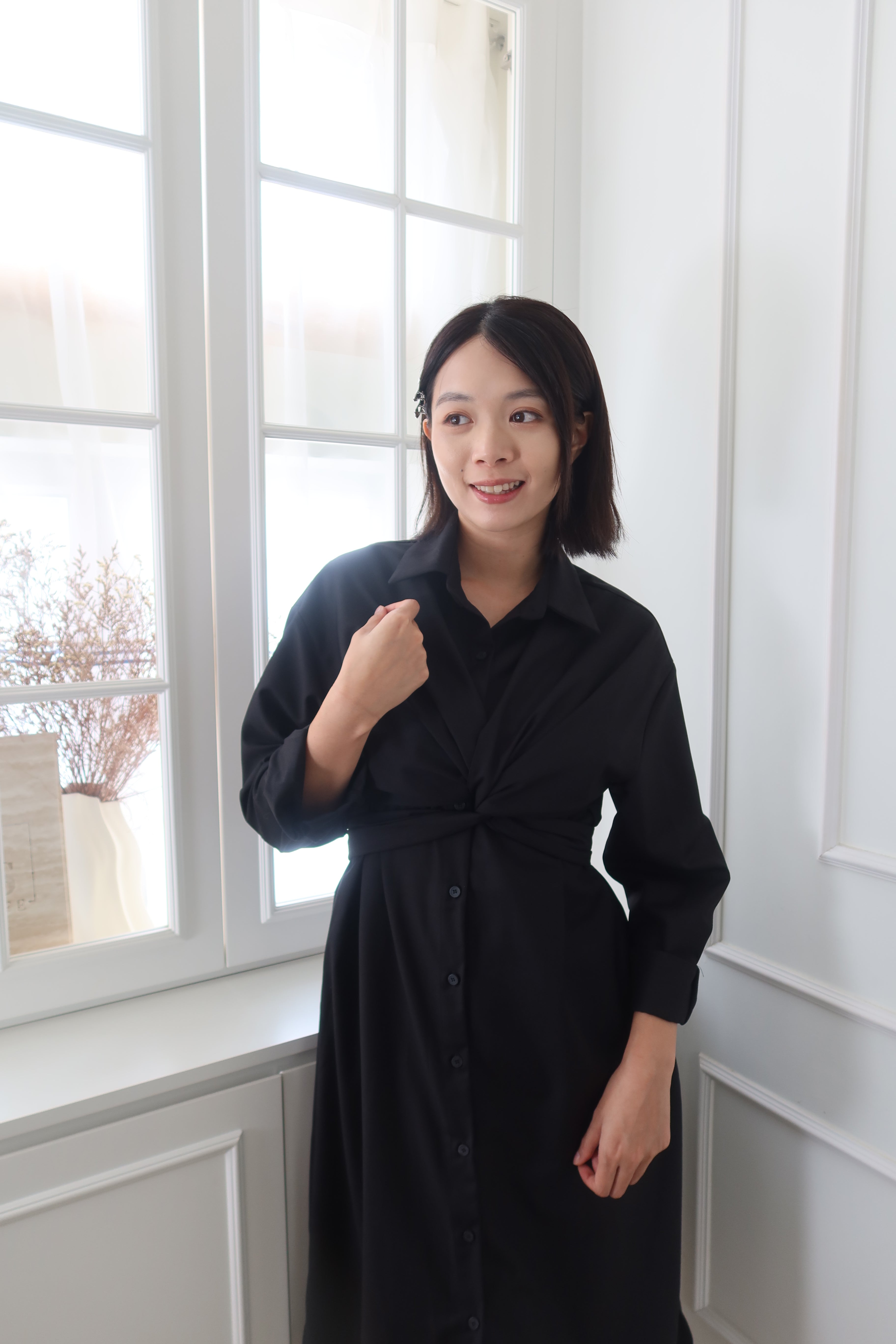 Cross-Design Chic Maxi Dress [OPS0169]