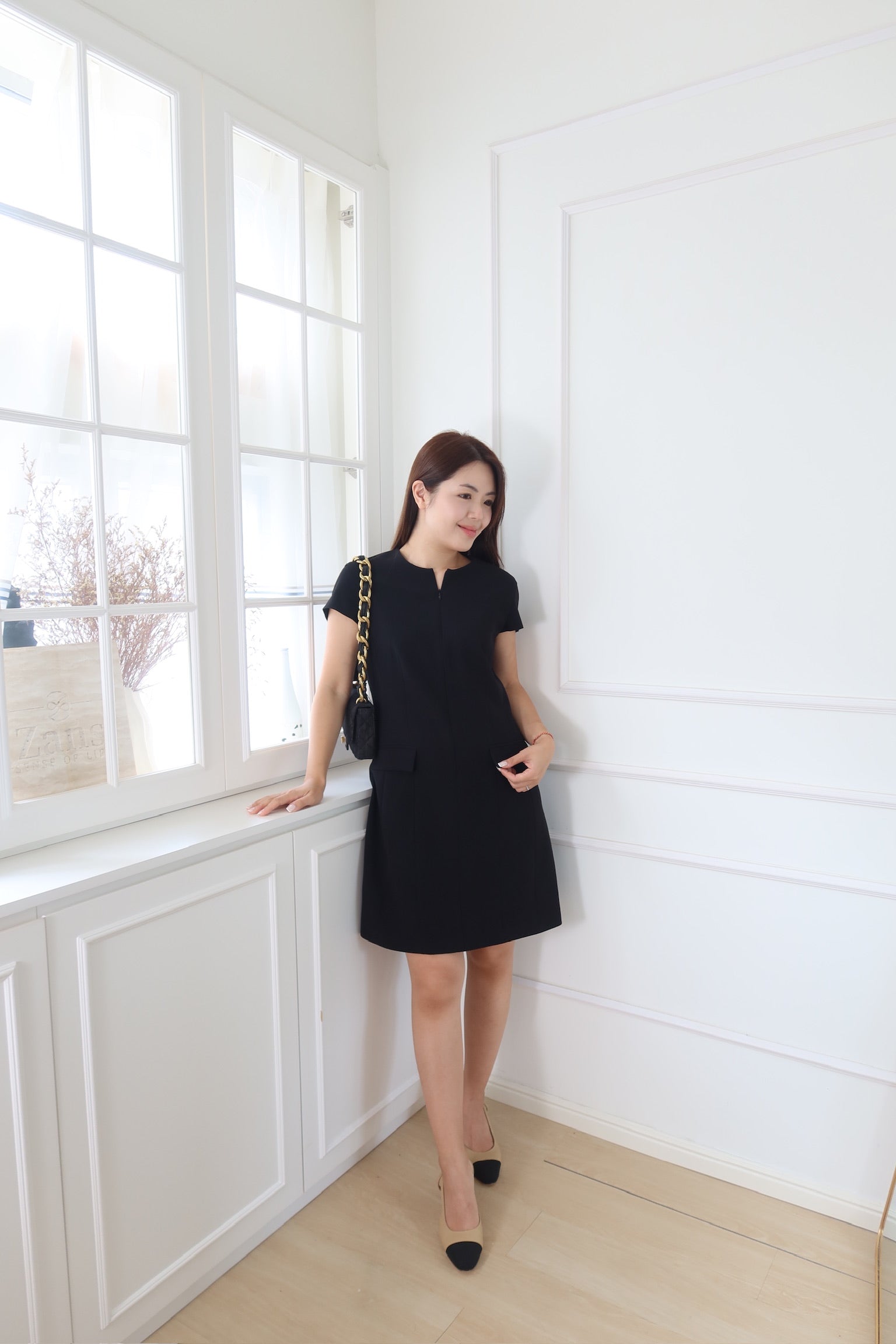 【LE ZANS BRAND COLLECTION】Effortless Style Waist Dress [OPS0168]