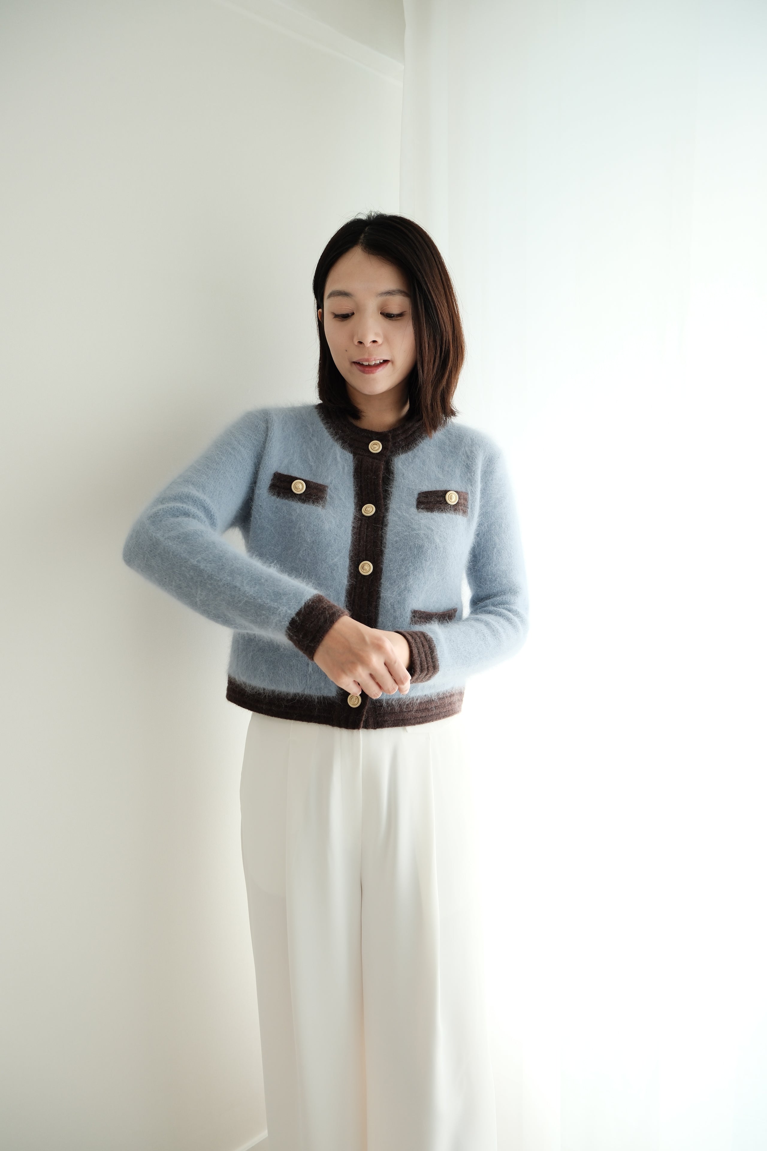 Parisian Elegance Fur Outerwear（Angora 60%) [J0121]