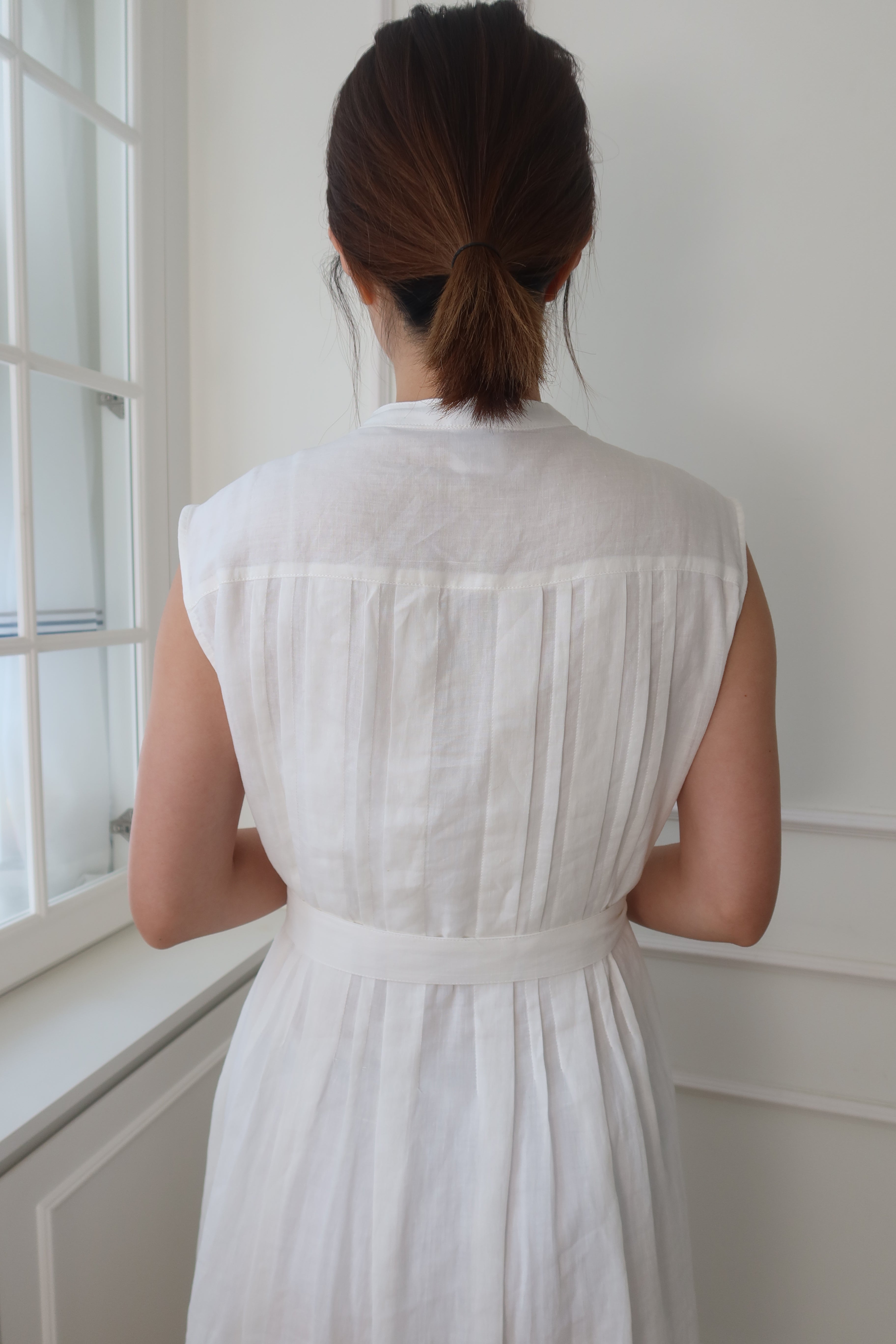 【LE ZANS BRAND COLLECTION】Pure Breeze Linen Sleeveless Dress (100% 麻) [OPS0158]