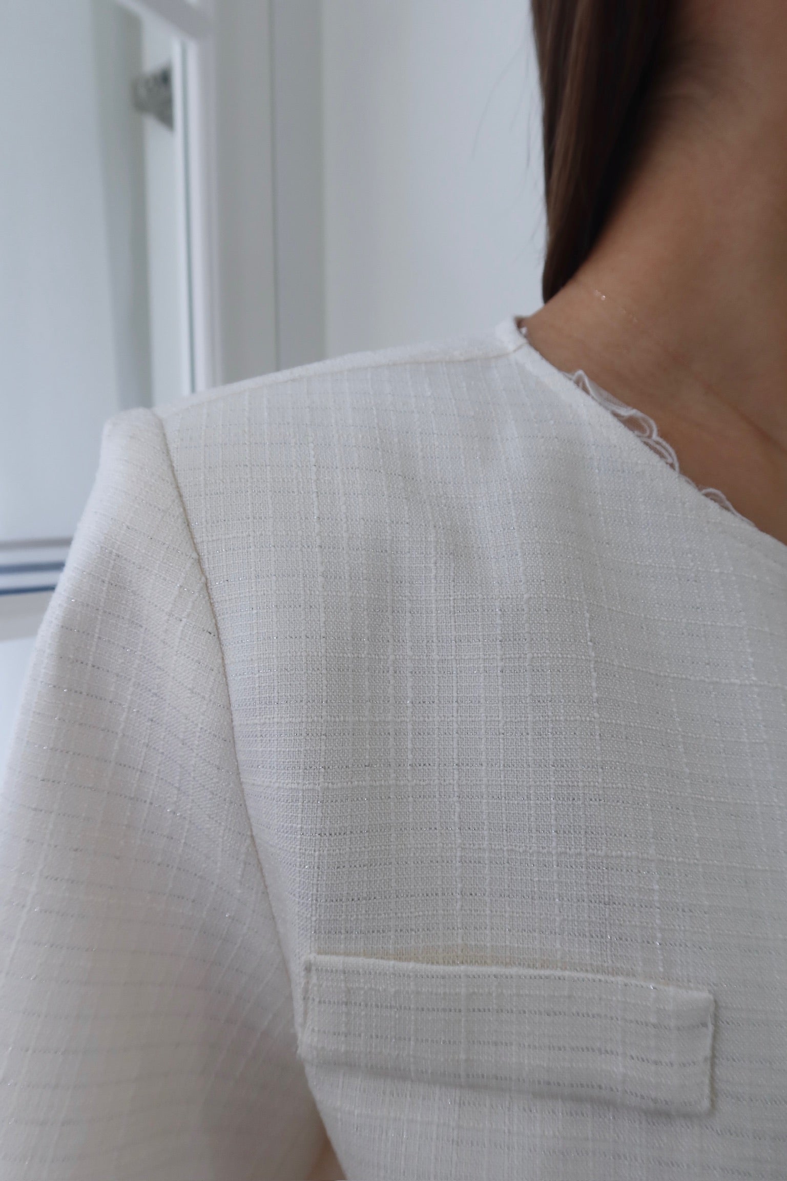 Summer Chic Tweed Blazer [J0097]