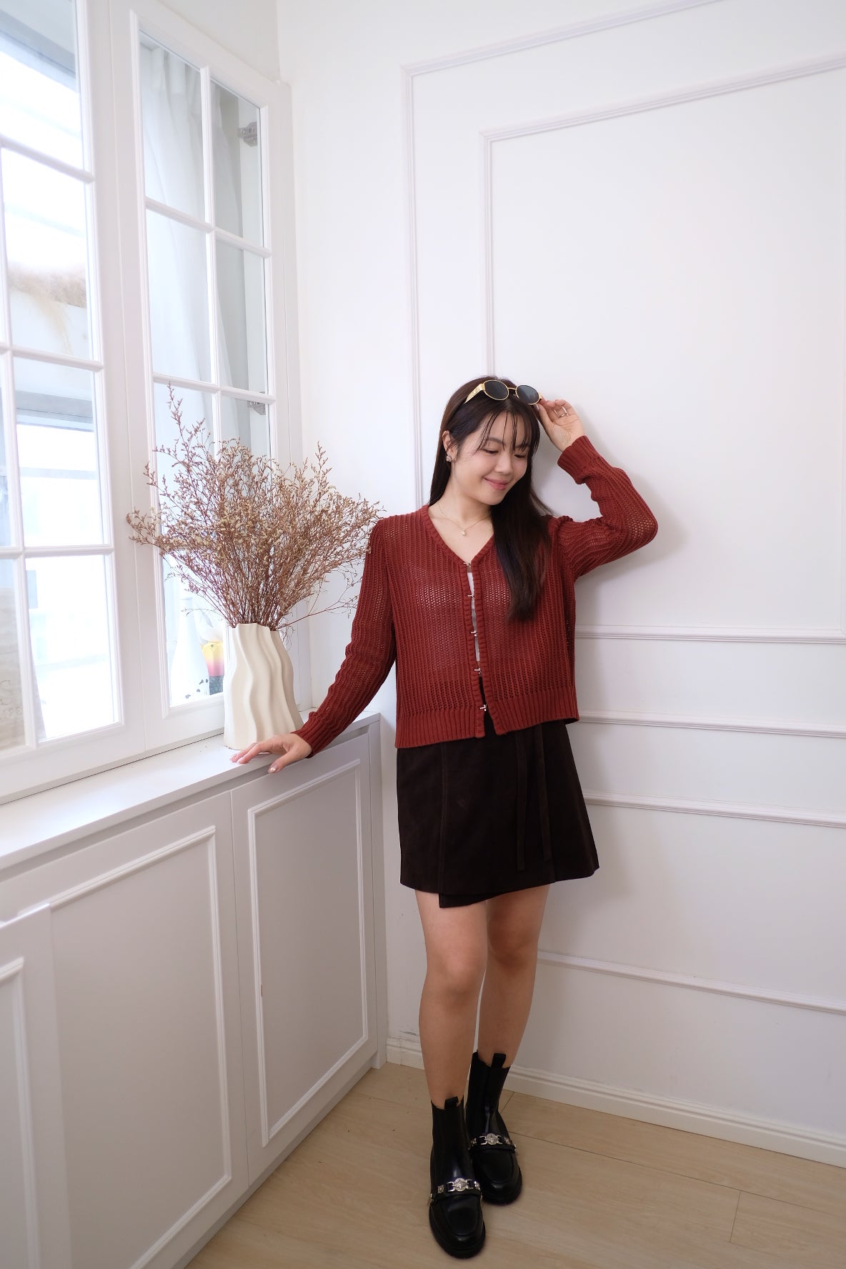 【LE ZANS BRAND COLLECTION】Rustic Rose Cardigan [T0254]