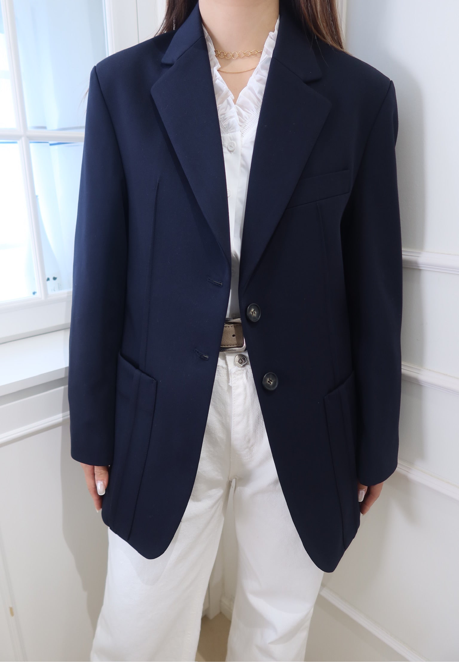 Classic Navy Blazer [J0110]