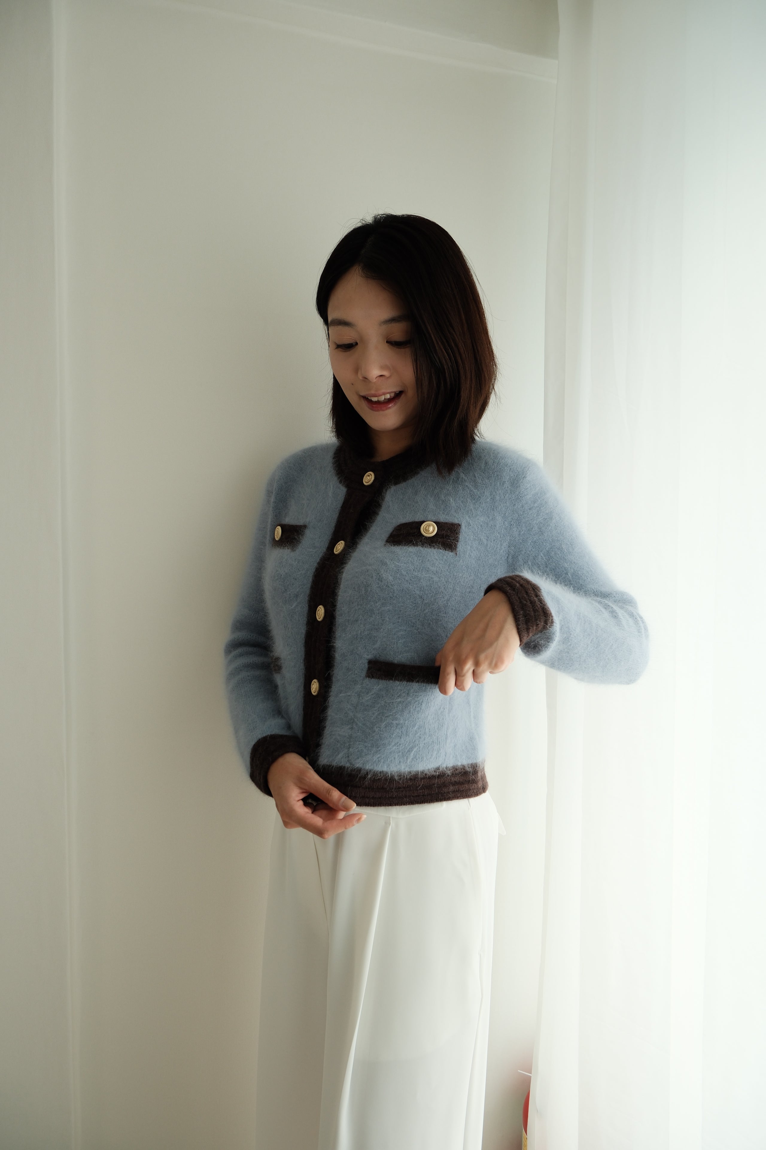 Parisian Elegance Fur Outerwear（Angora 60%) [J0121]