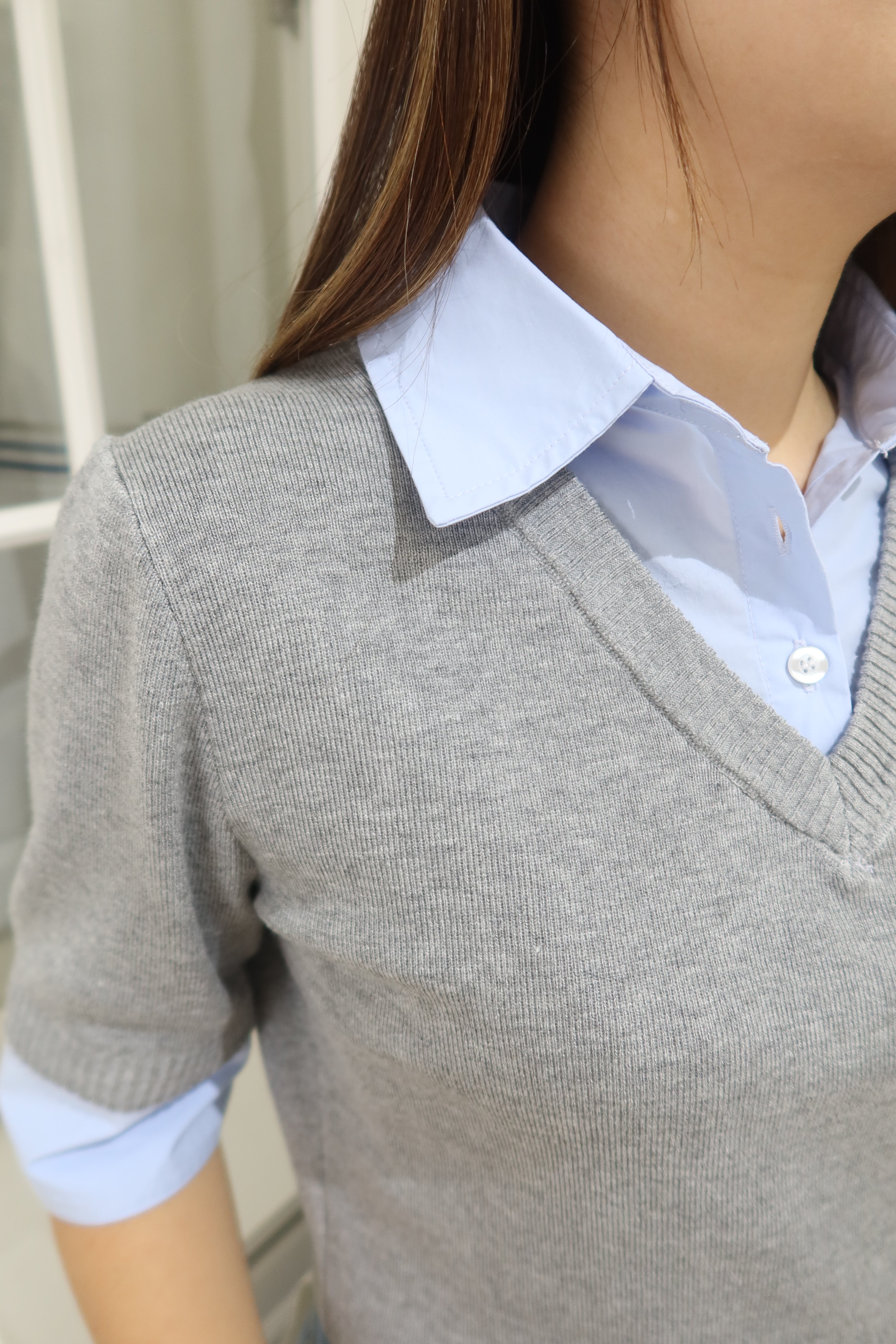 DuoStyle Short Sleeve Sweater Set [T0228]