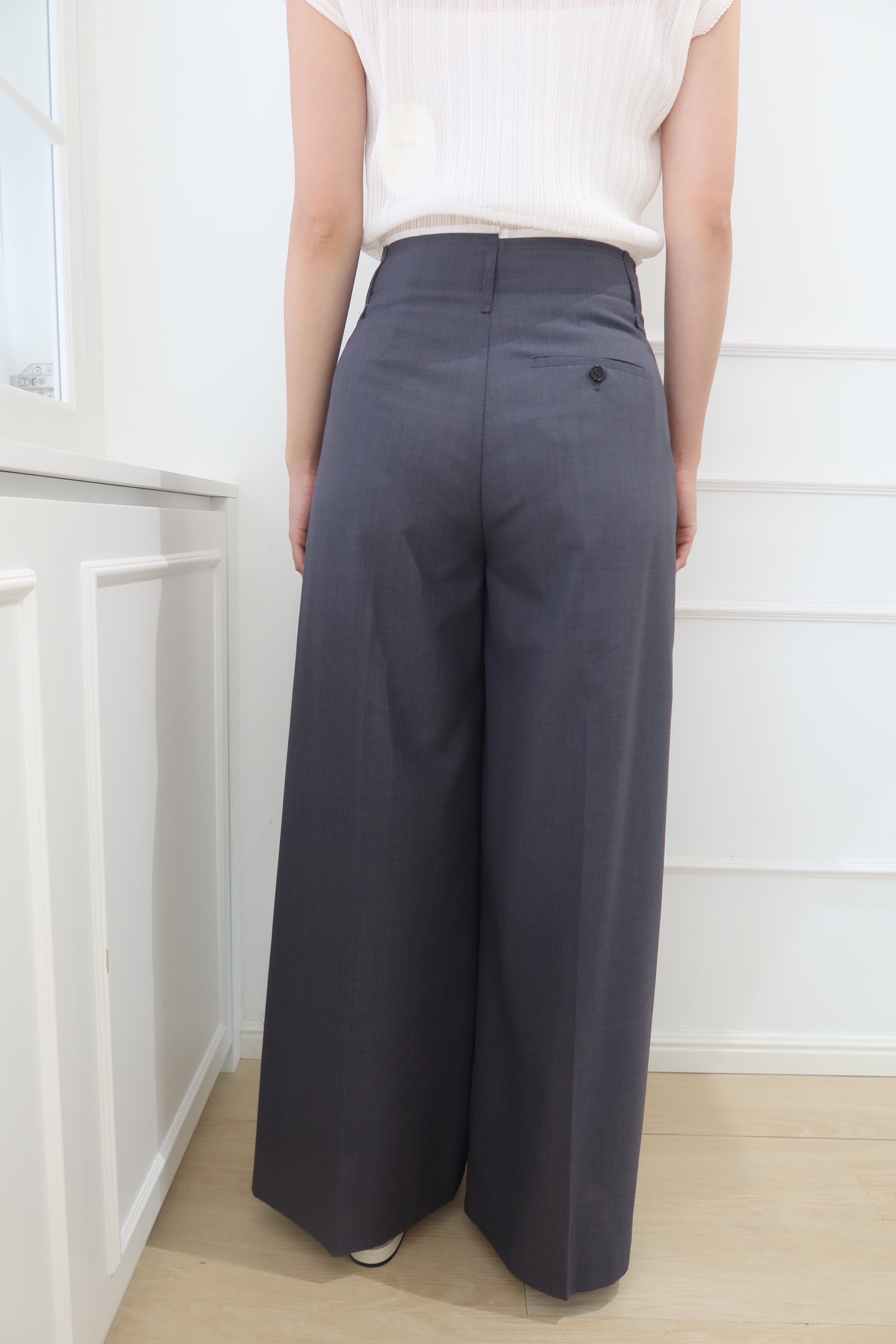 【LE ZANS BRAND COLLECTION】SilkenEase Premium Gray Pants (意大利布料，真絲+羊毛料) [PT0063]