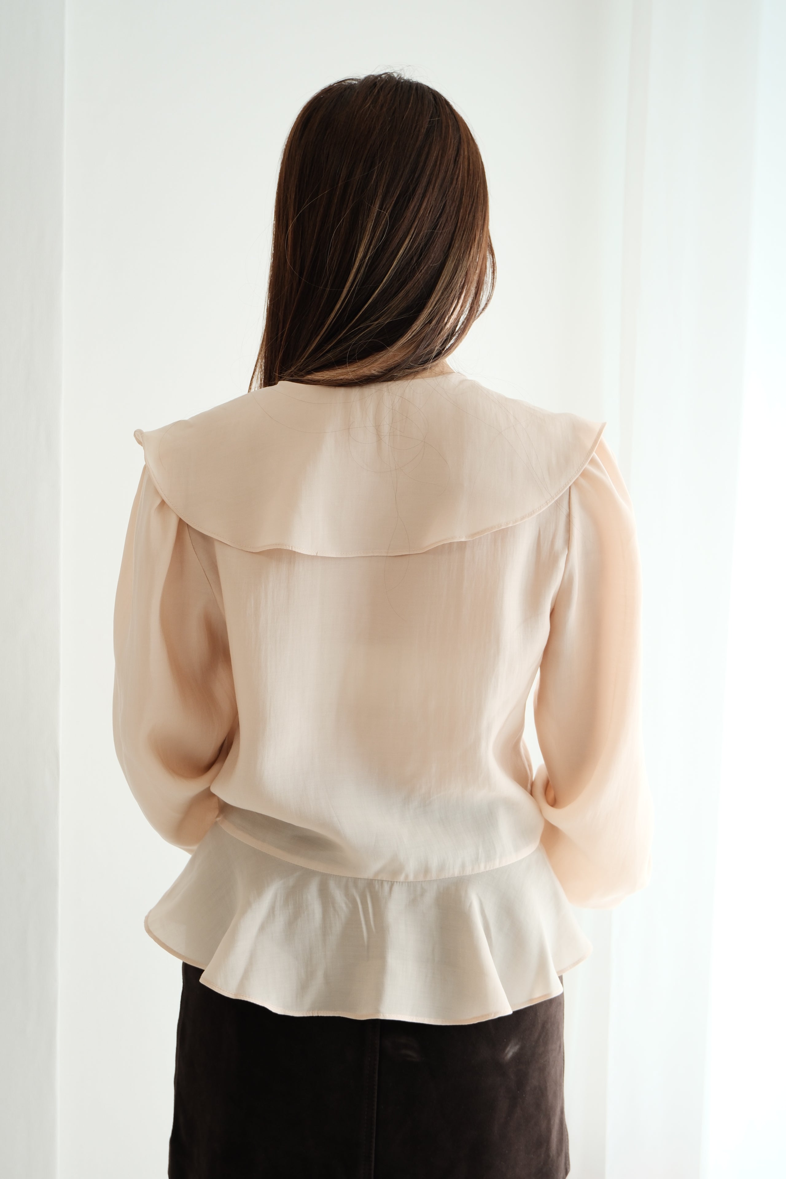 Retro Chic Open-Collar Shirt [T0238]