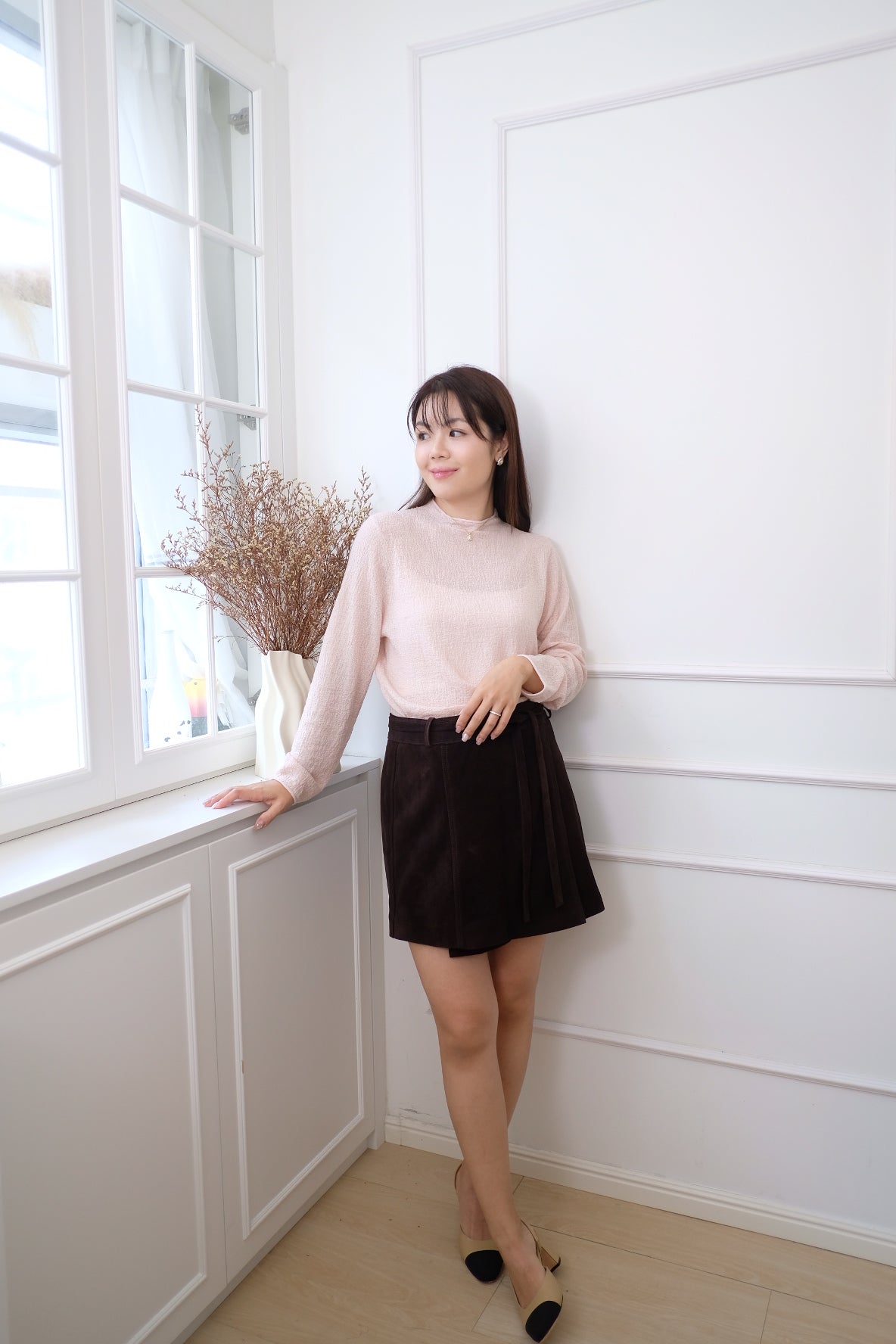 【LE ZANS BRAND COLLECTION】SoftLine Underlayer Basic Top (25% Ultra Fine Wool) [T0252]