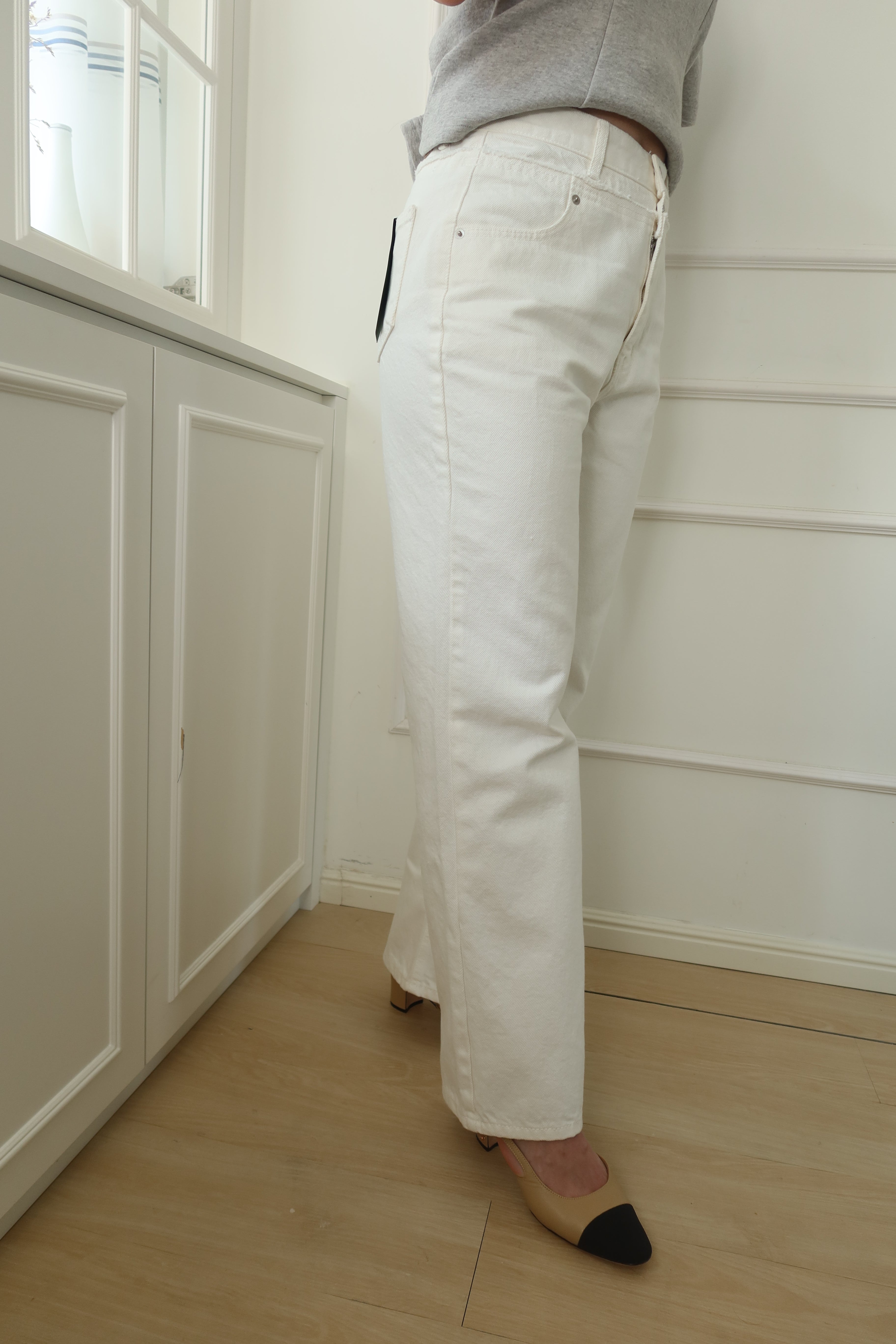 Classic White Straight Trousers [PT0078]